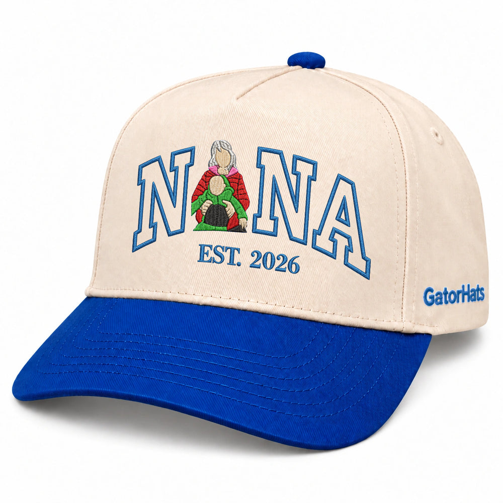 Custom Nana Hat with Photo, Embroidered Portrait Snapback