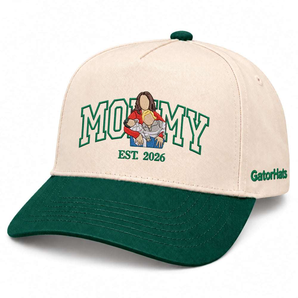 Custom Mommy Hat from Photo, Embroidered Snapback