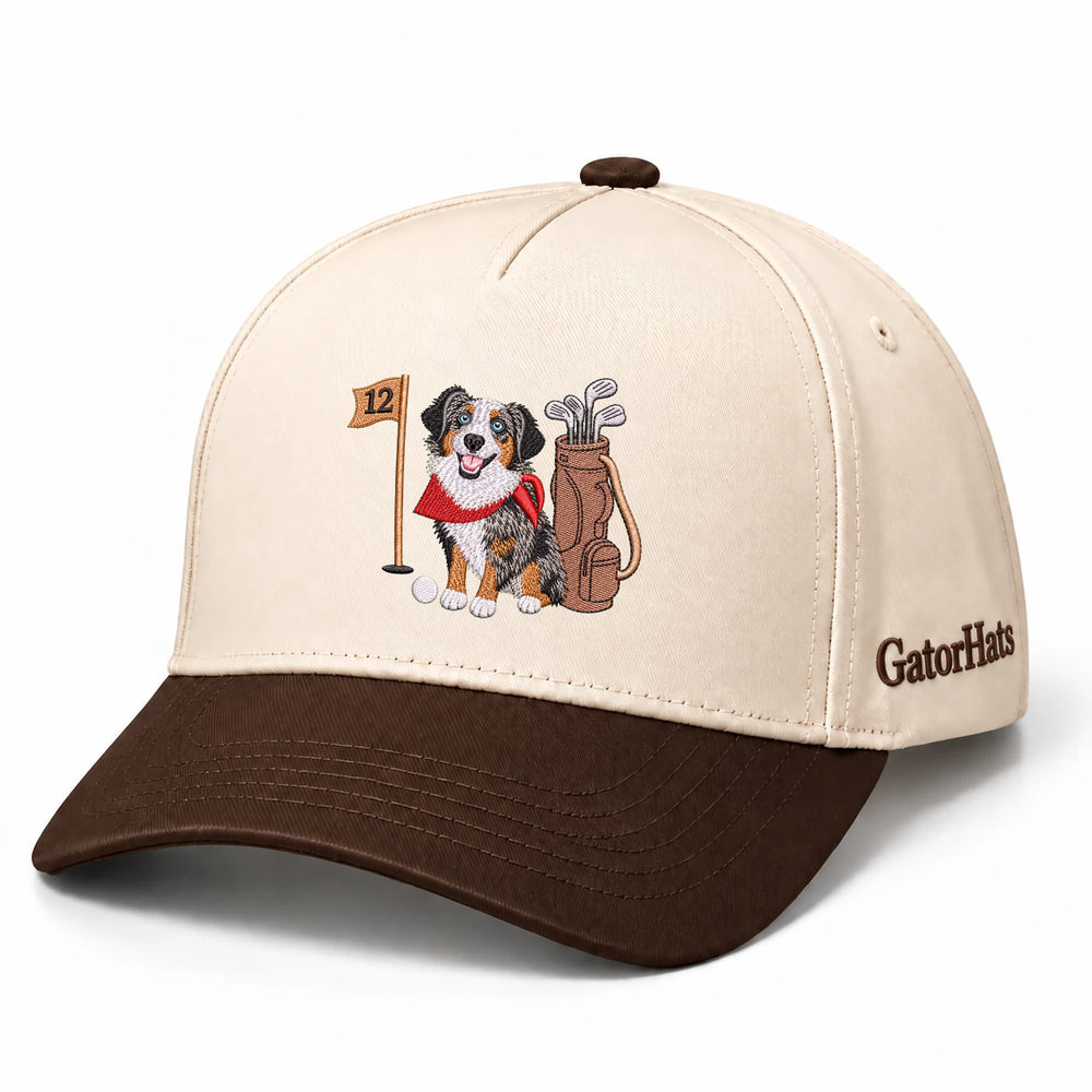 Custom Dog Hat With Photo, Embroidered Golf Snapback