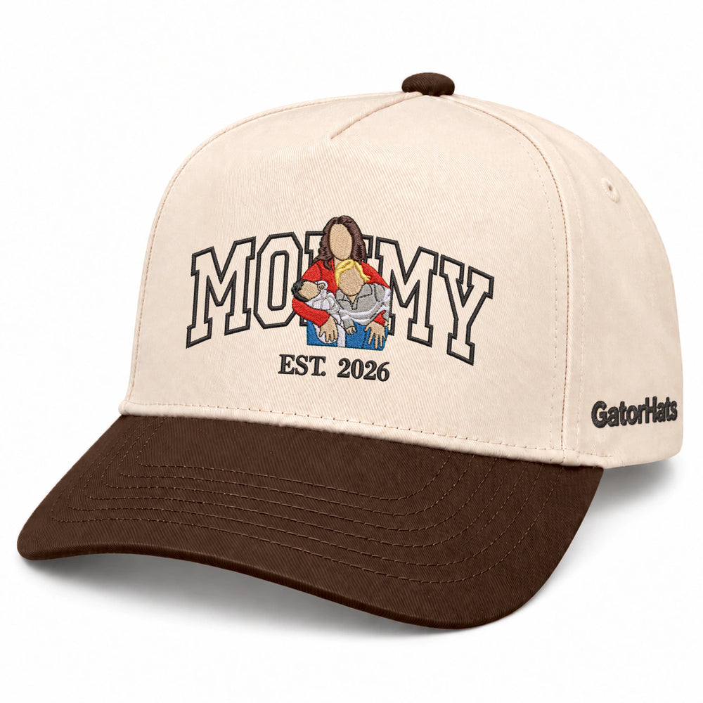 Custom Mommy Hat from Photo, Embroidered Snapback