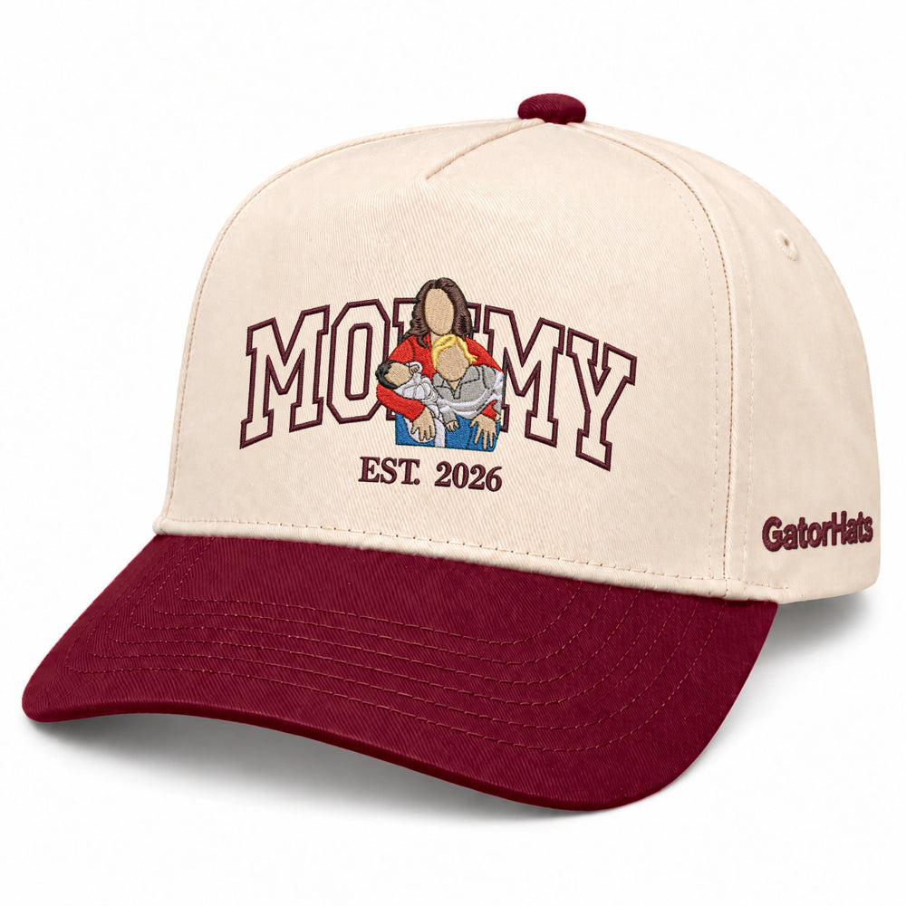 Custom Mommy Hat from Photo, Embroidered Snapback