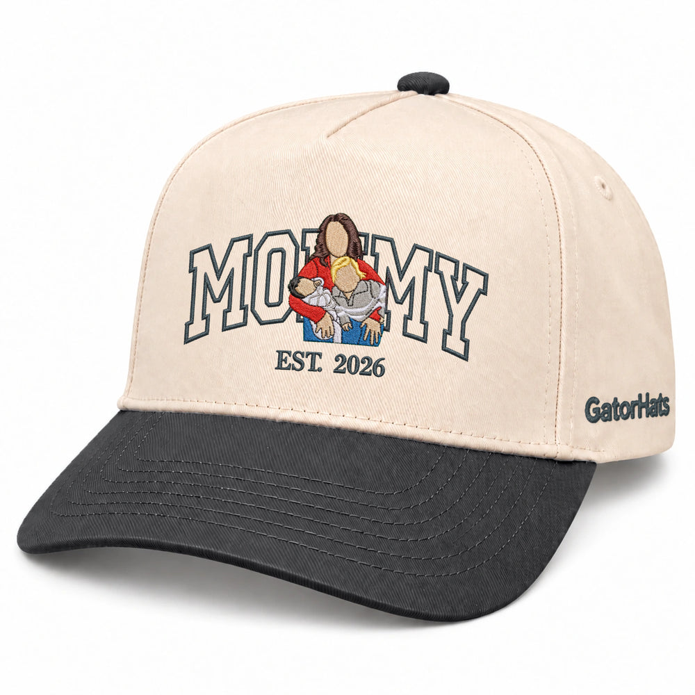 Custom Mommy Hat from Photo, Embroidered Snapback