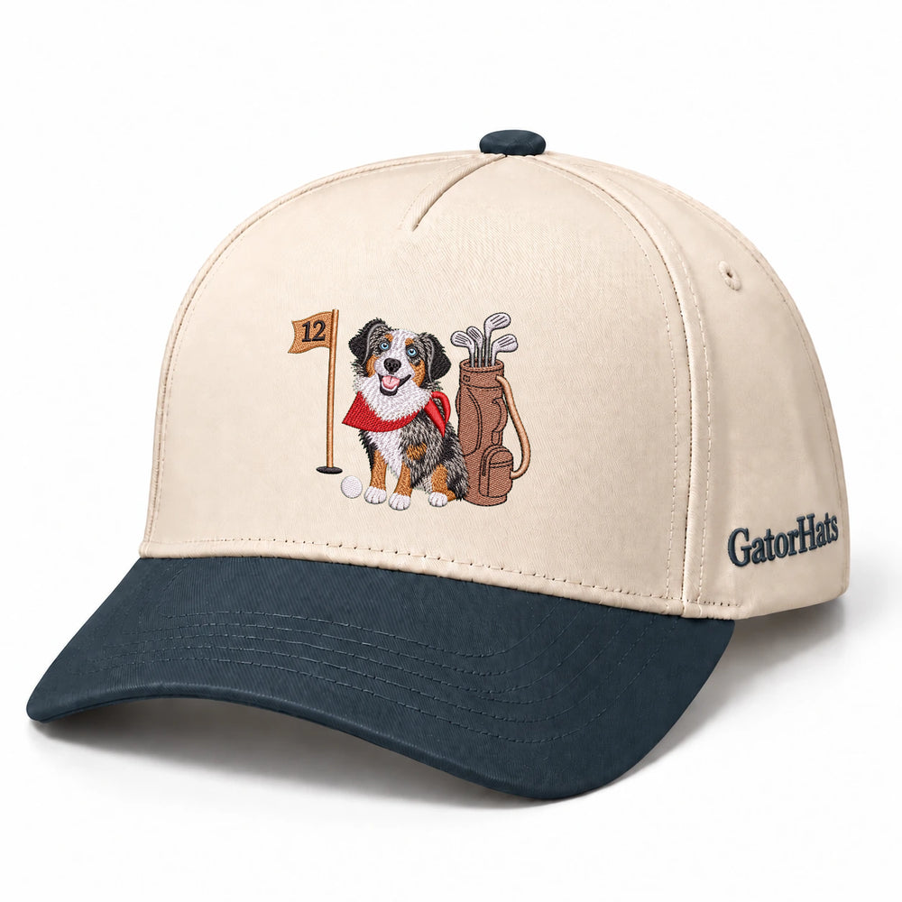 Custom Dog Hat With Photo, Embroidered Golf Snapback