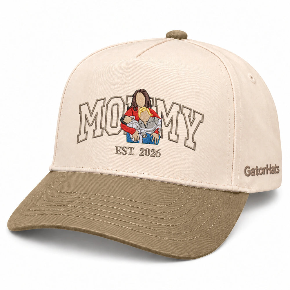 Custom Mommy Hat from Photo, Embroidered Snapback