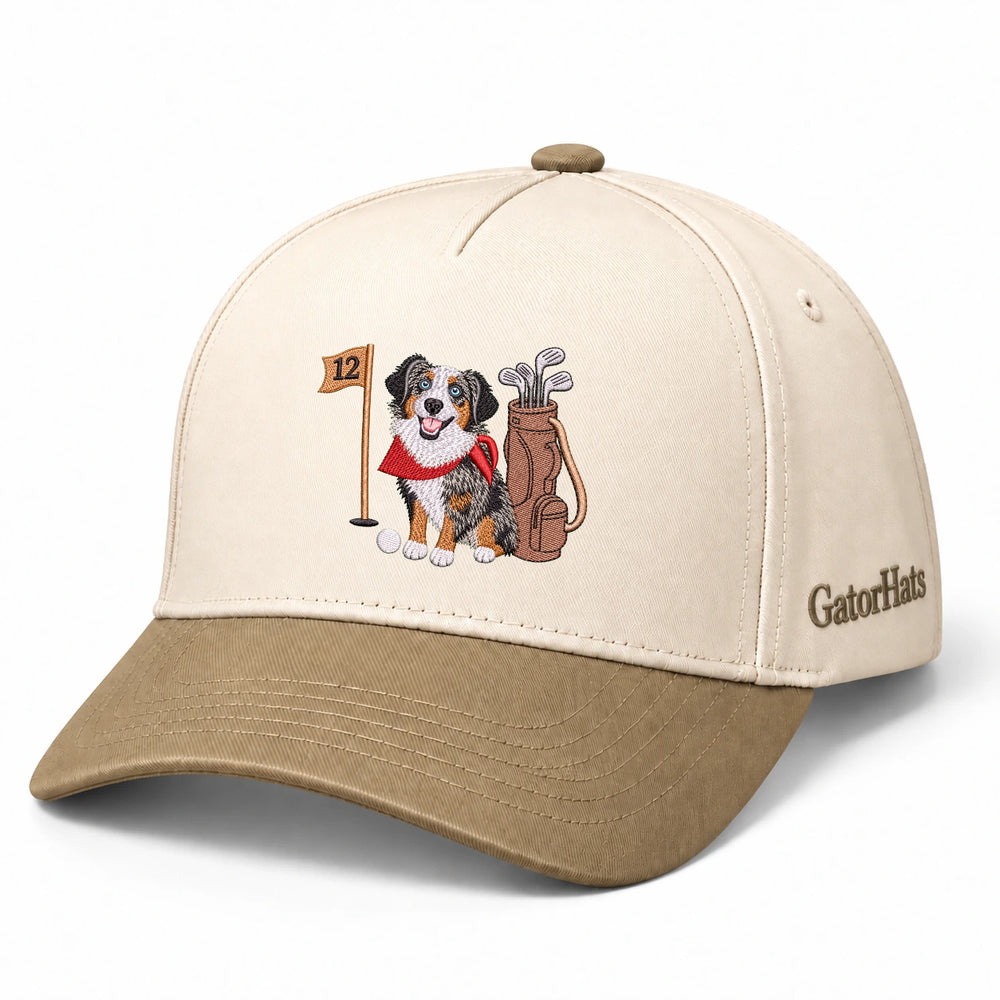 Custom Dog Hat With Photo, Embroidered Golf Snapback
