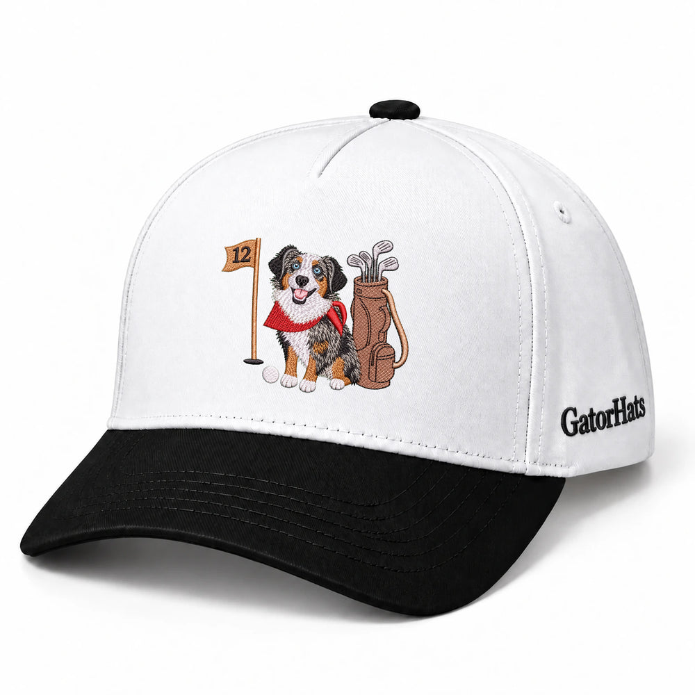Custom Dog Hat With Photo, Embroidered Golf Snapback
