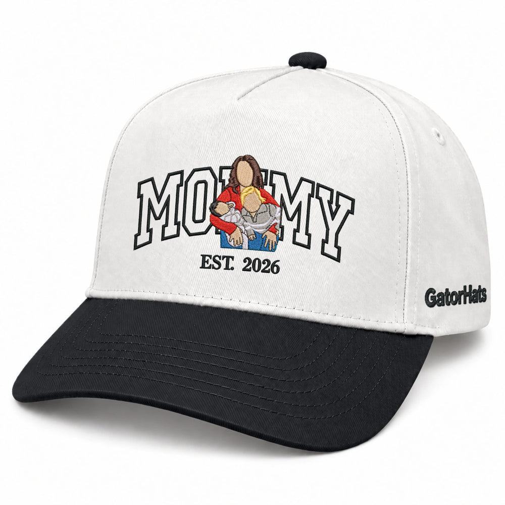 Custom Mommy Hat from Photo, Embroidered Snapback