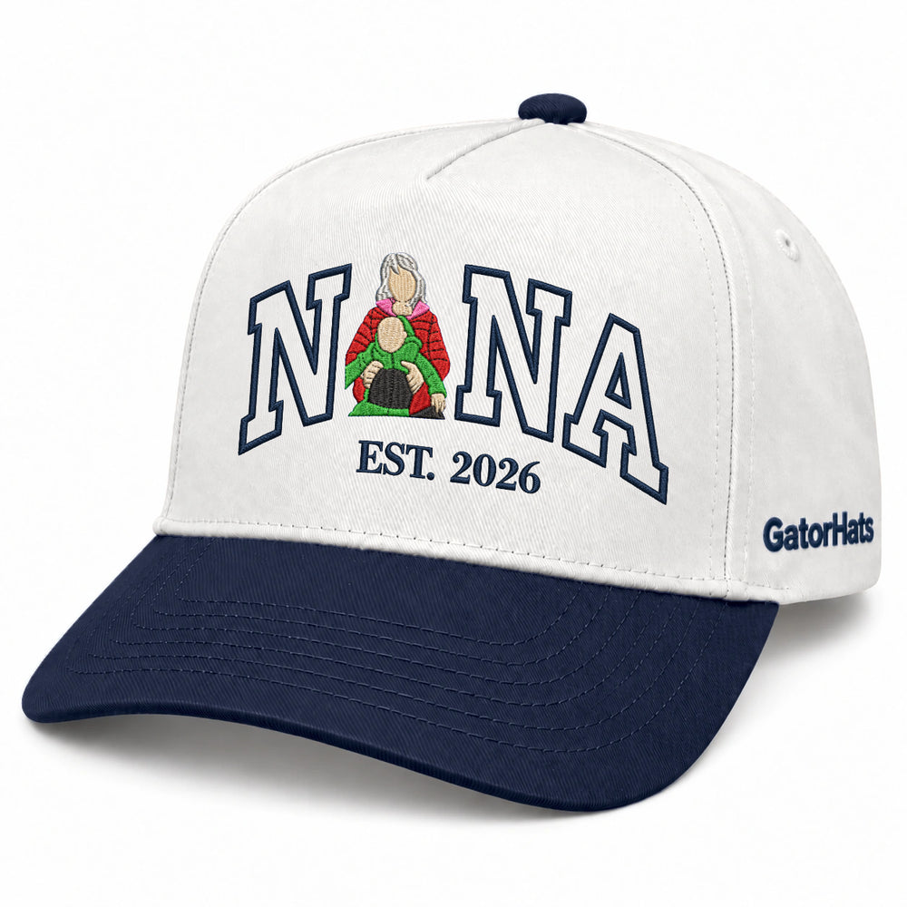 Custom Nana Hat with Photo, Embroidered Portrait Snapback