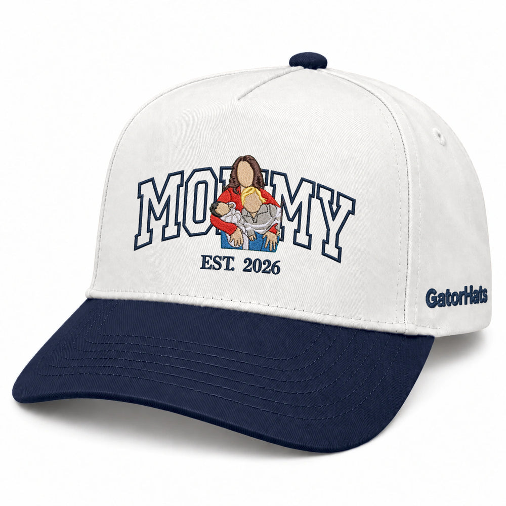 Custom Mommy Hat from Photo, Embroidered Snapback