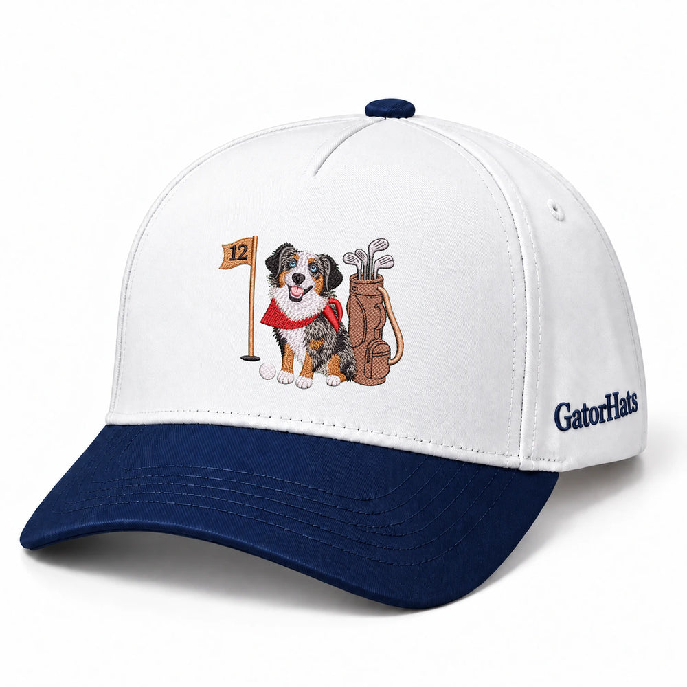 Custom Dog Hat With Photo, Embroidered Golf Snapback