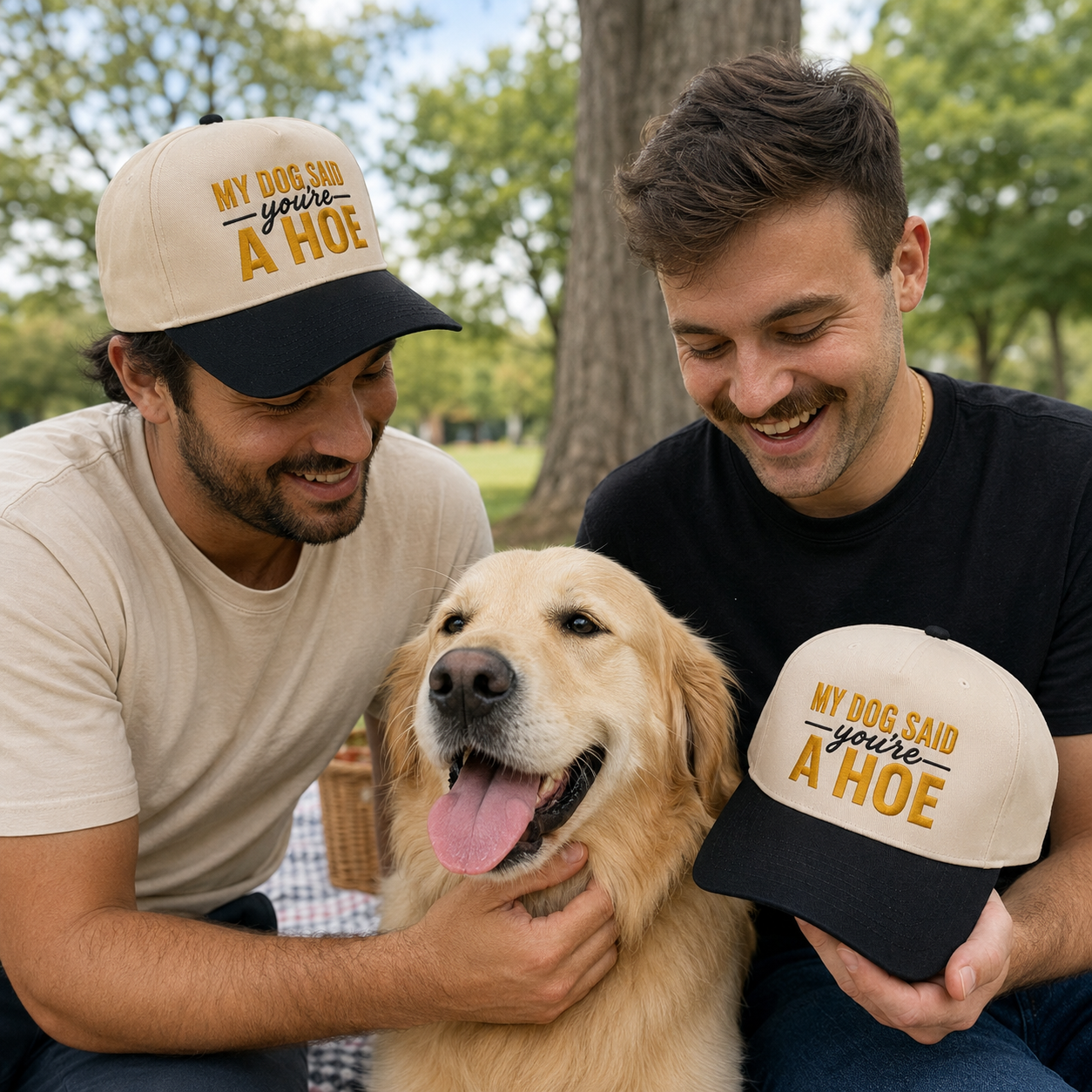 My Dog Said You're A Hoe Embroidered Snapback - Funny Gift for Dog Moms