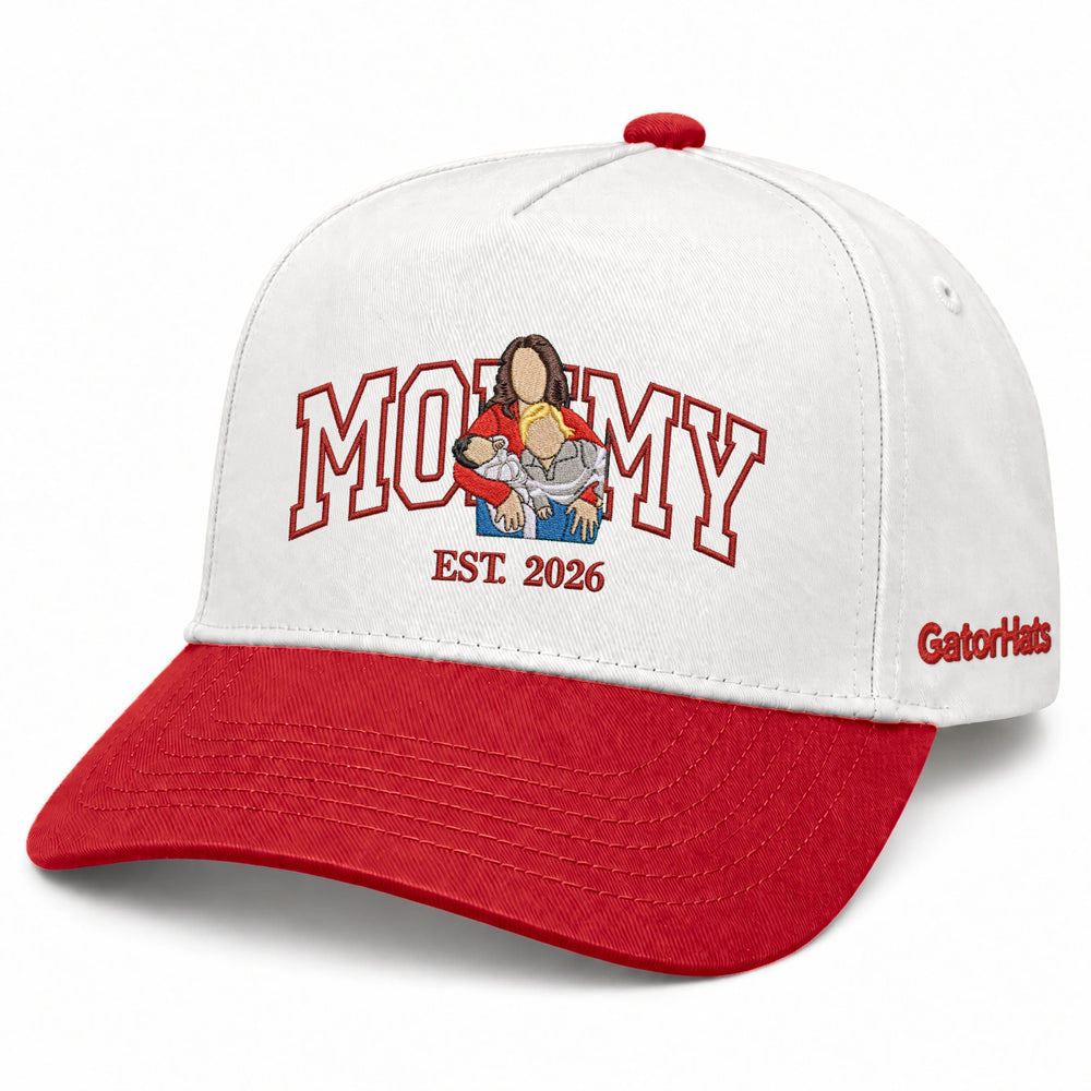 Custom Mommy Hat from Photo, Embroidered Snapback