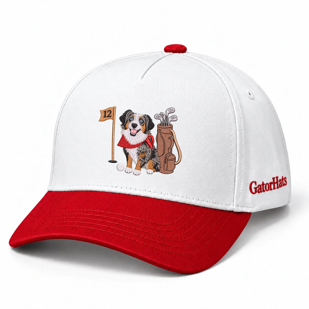 Custom Dog Hat With Photo, Embroidered Golf Snapback