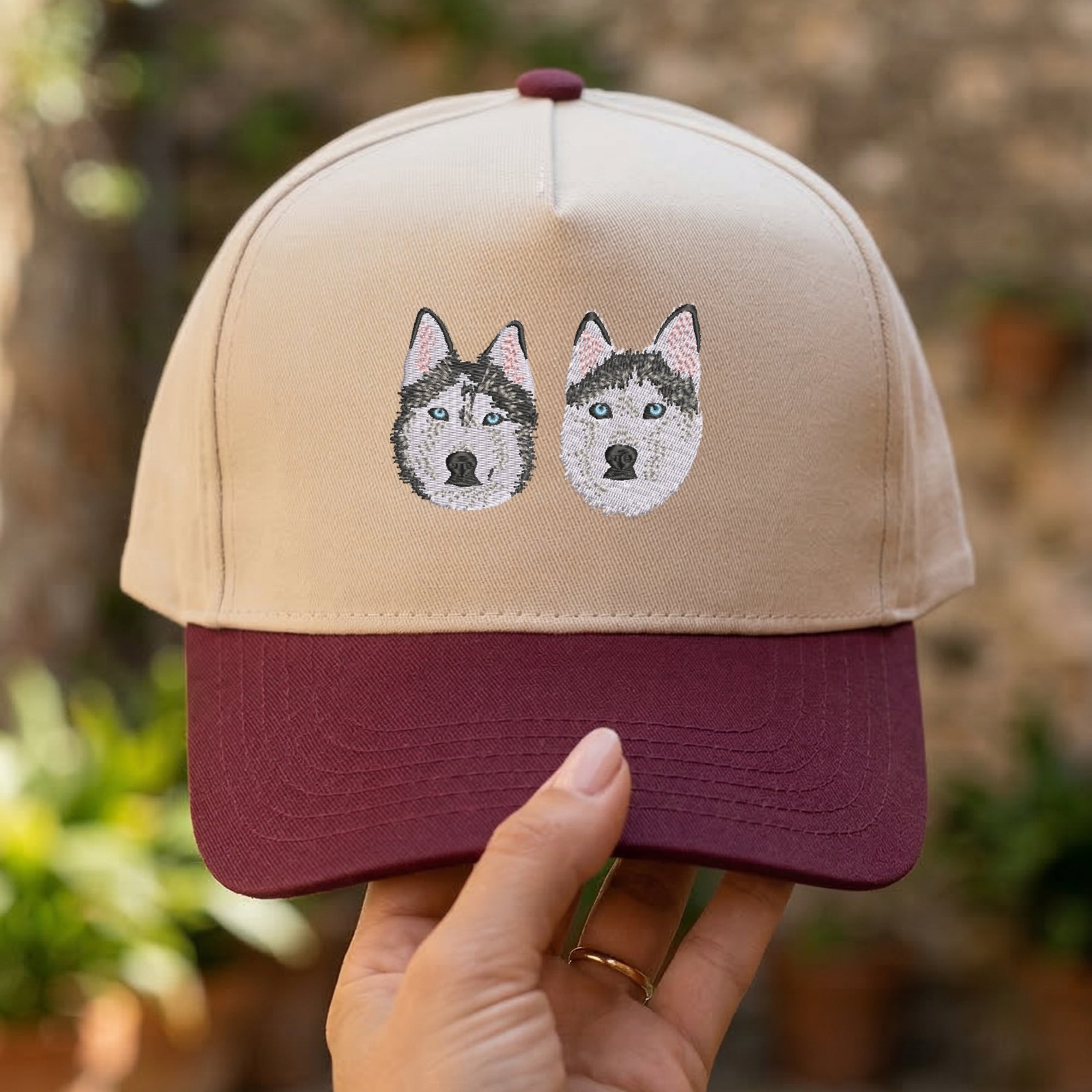 Embroidered Pet Photo Snapback Hat – Personalized Pet Cap