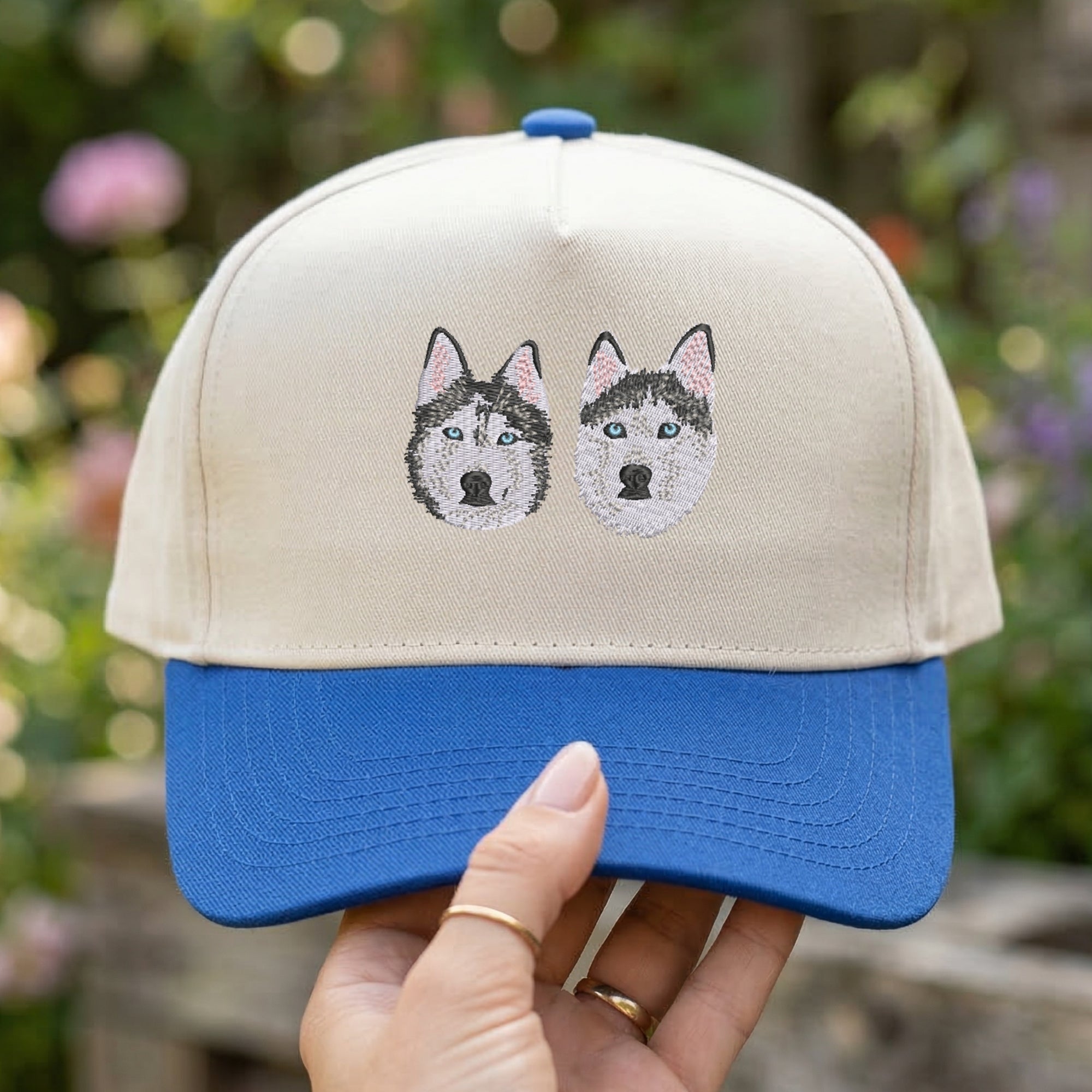 Embroidered Pet Photo Snapback Hat – Personalized Pet Cap