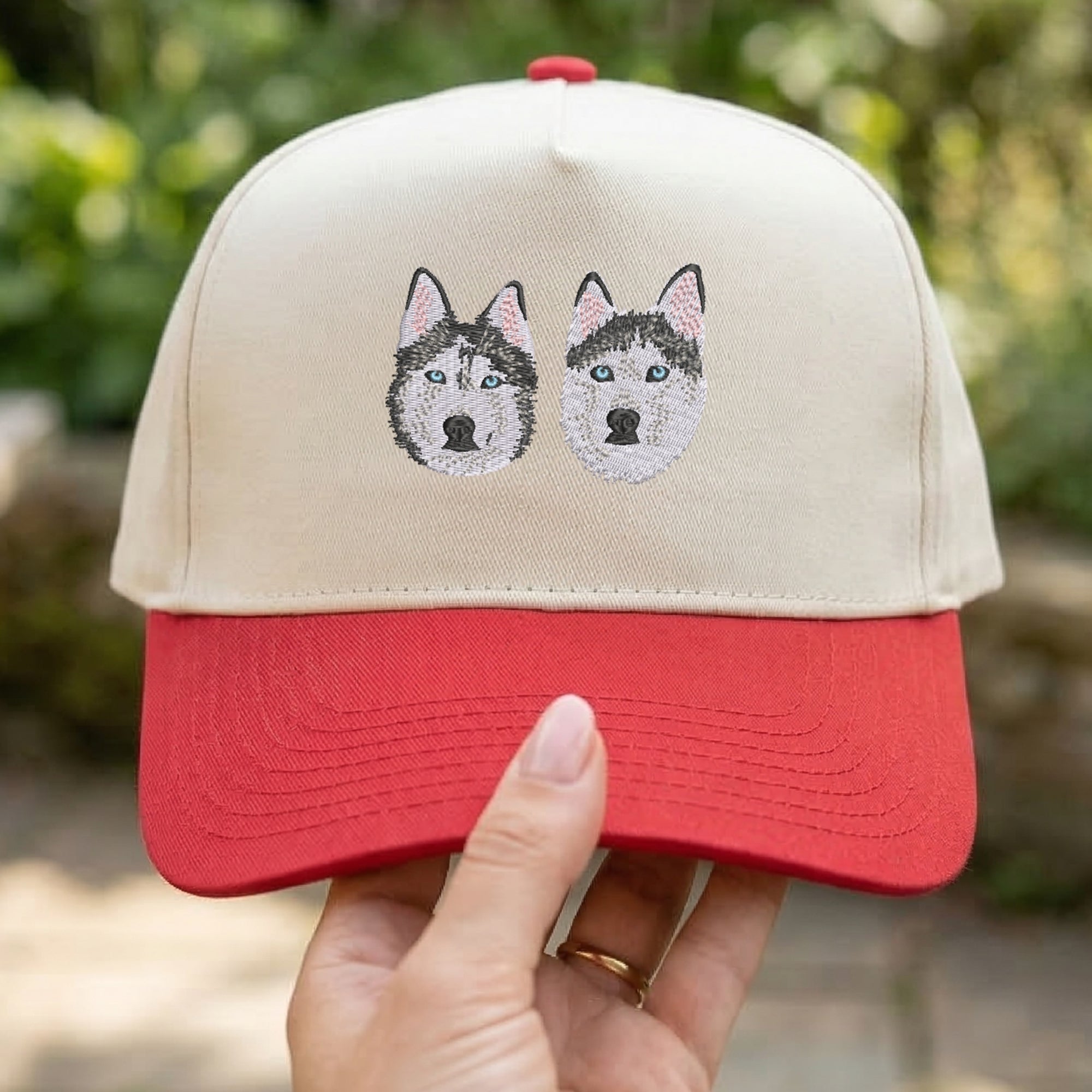 Embroidered Pet Photo Snapback Hat – Personalized Pet Cap