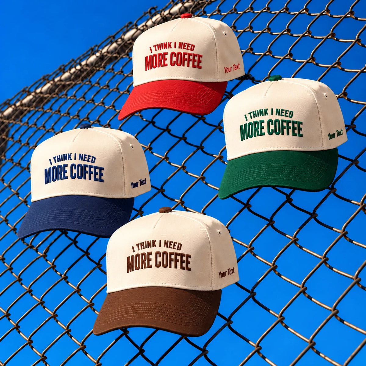 I Think I Need More Coffee Hat, Caffeine Morning Snapback