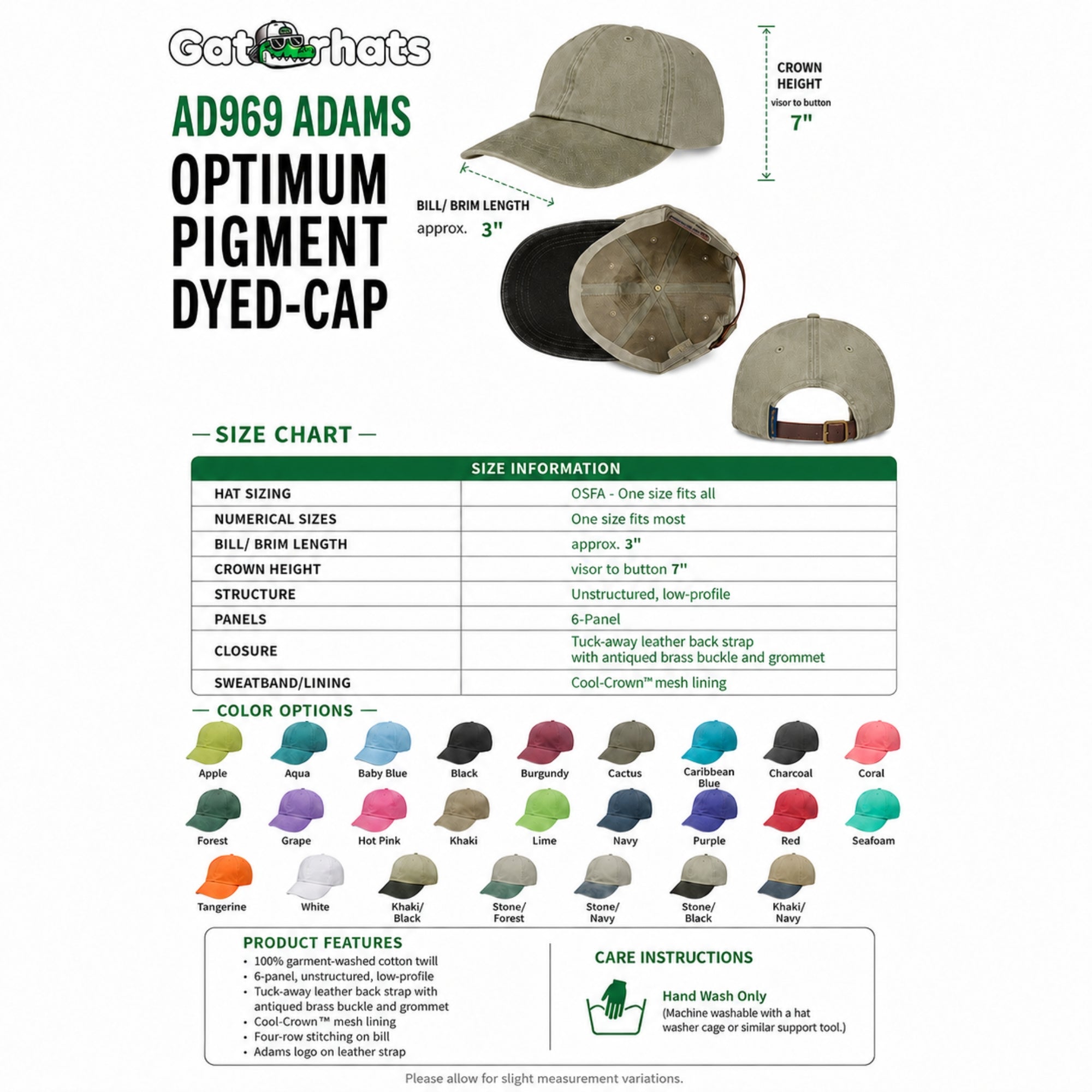 Custom Embroidered Cap with Personalized Text