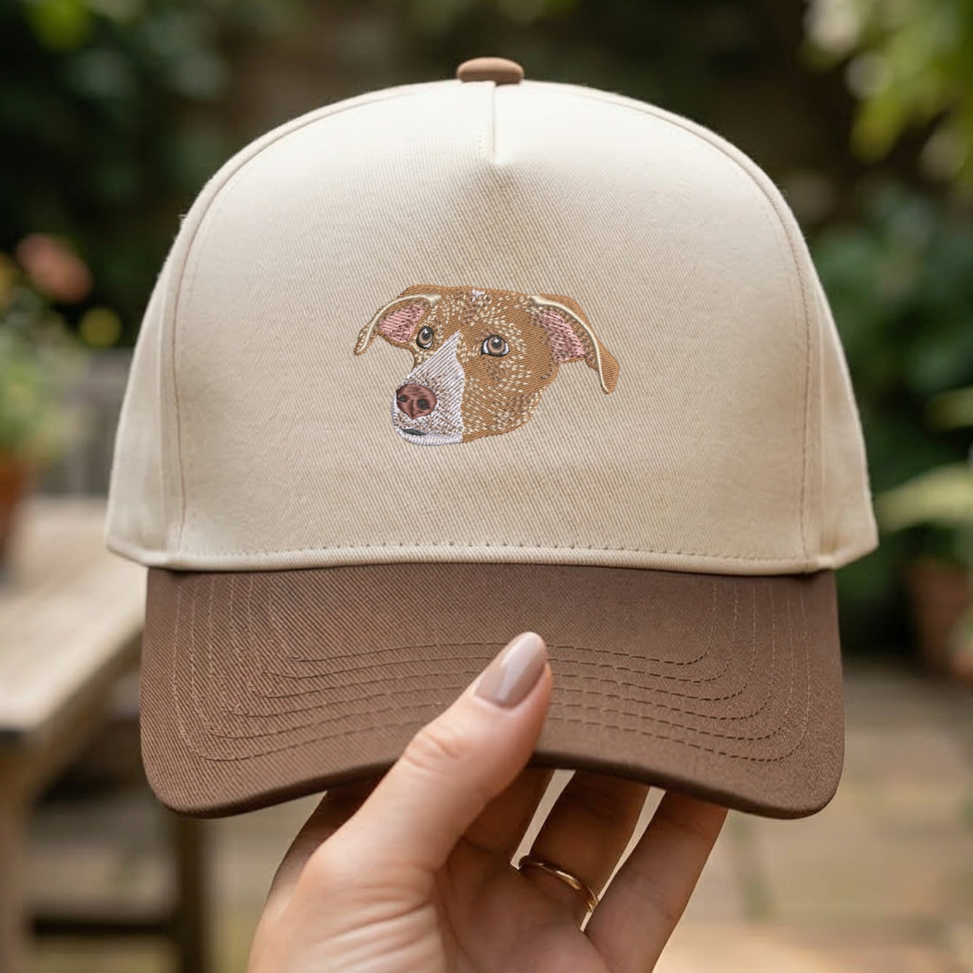 Embroidered Pet Photo Snapback Hat – Personalized Pet Cap