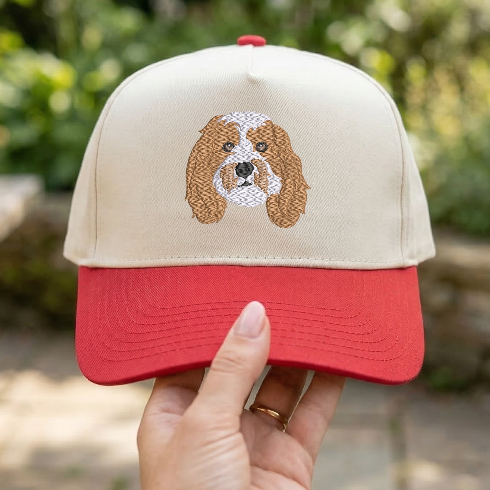 Custom Pet Photo Snapback Hat – Embroidered Dog Cat Cap