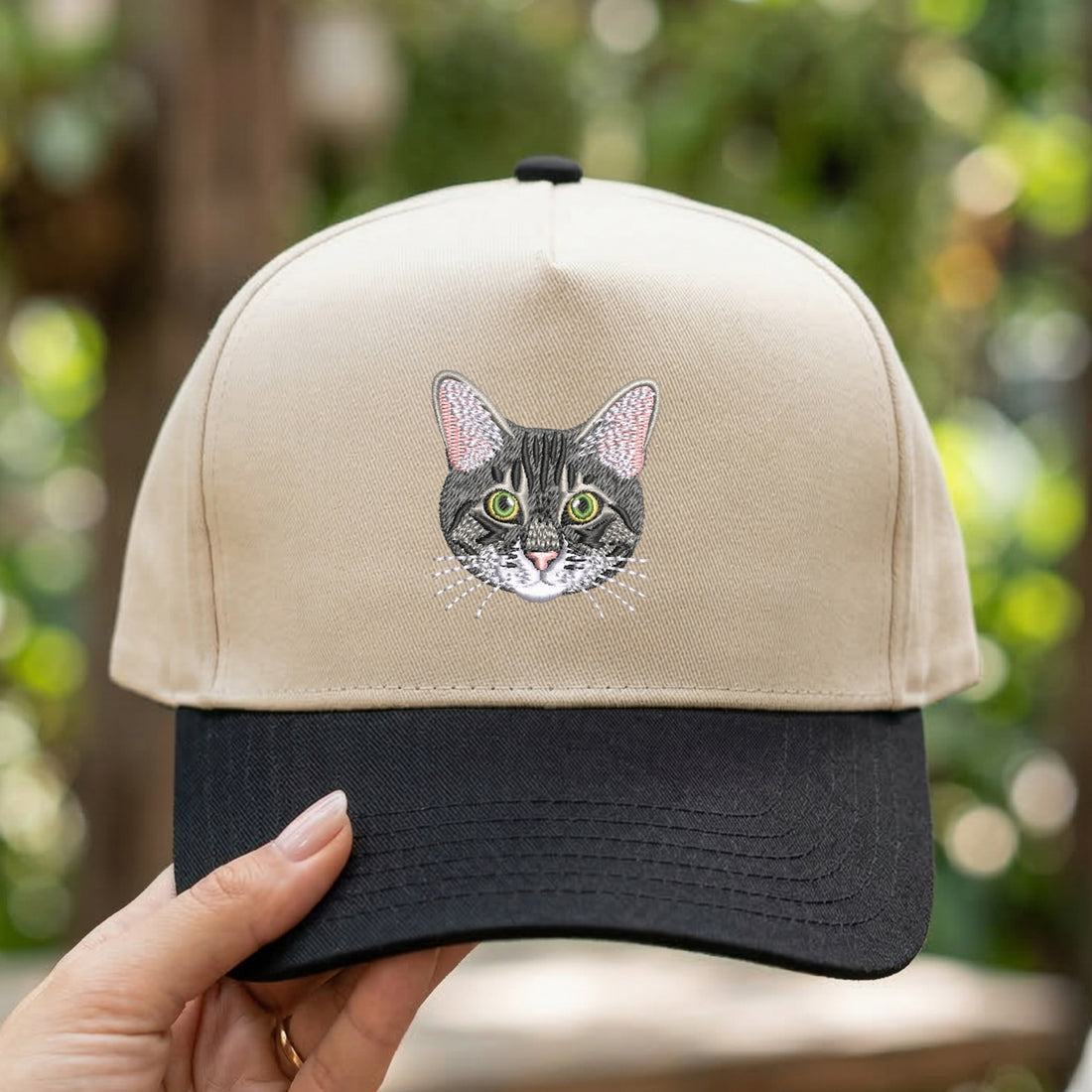 Custom Dog & Cat Photo Snapback Hat – Embroidered Pet Cap