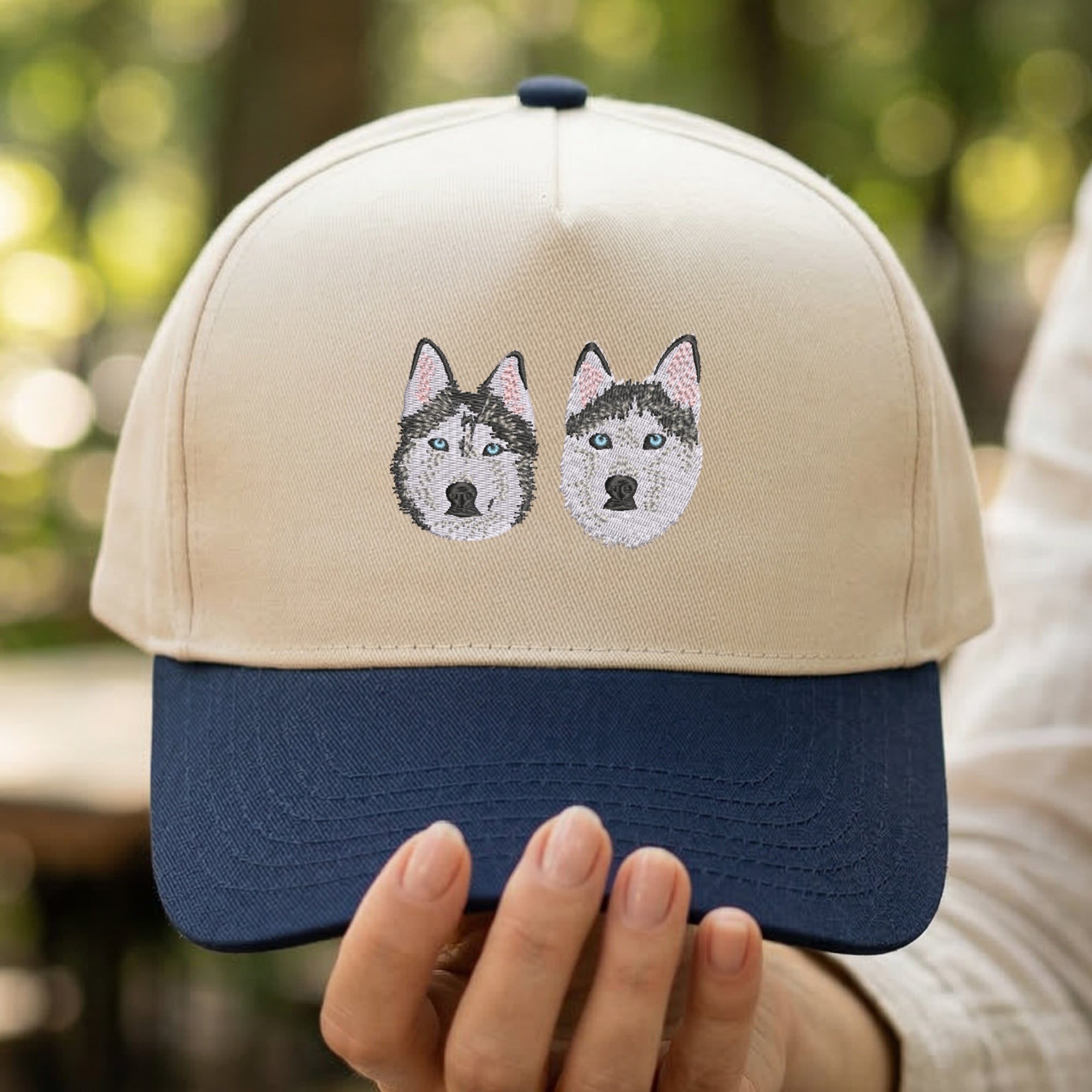 Embroidered Pet Photo Snapback Hat – Personalized Pet Cap