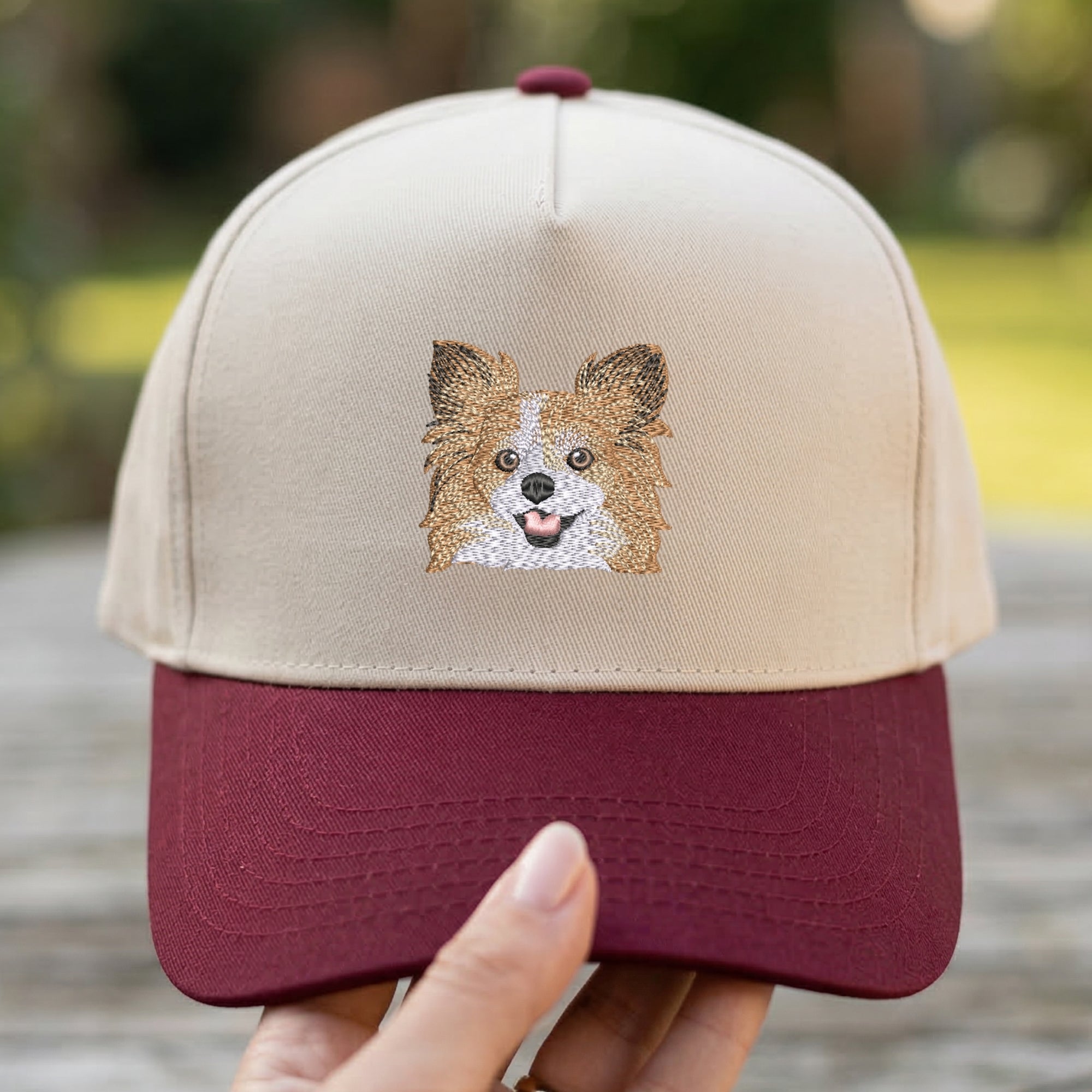 Custom Dog & Cat Photo Snapback Hat – Embroidered Pet Cap