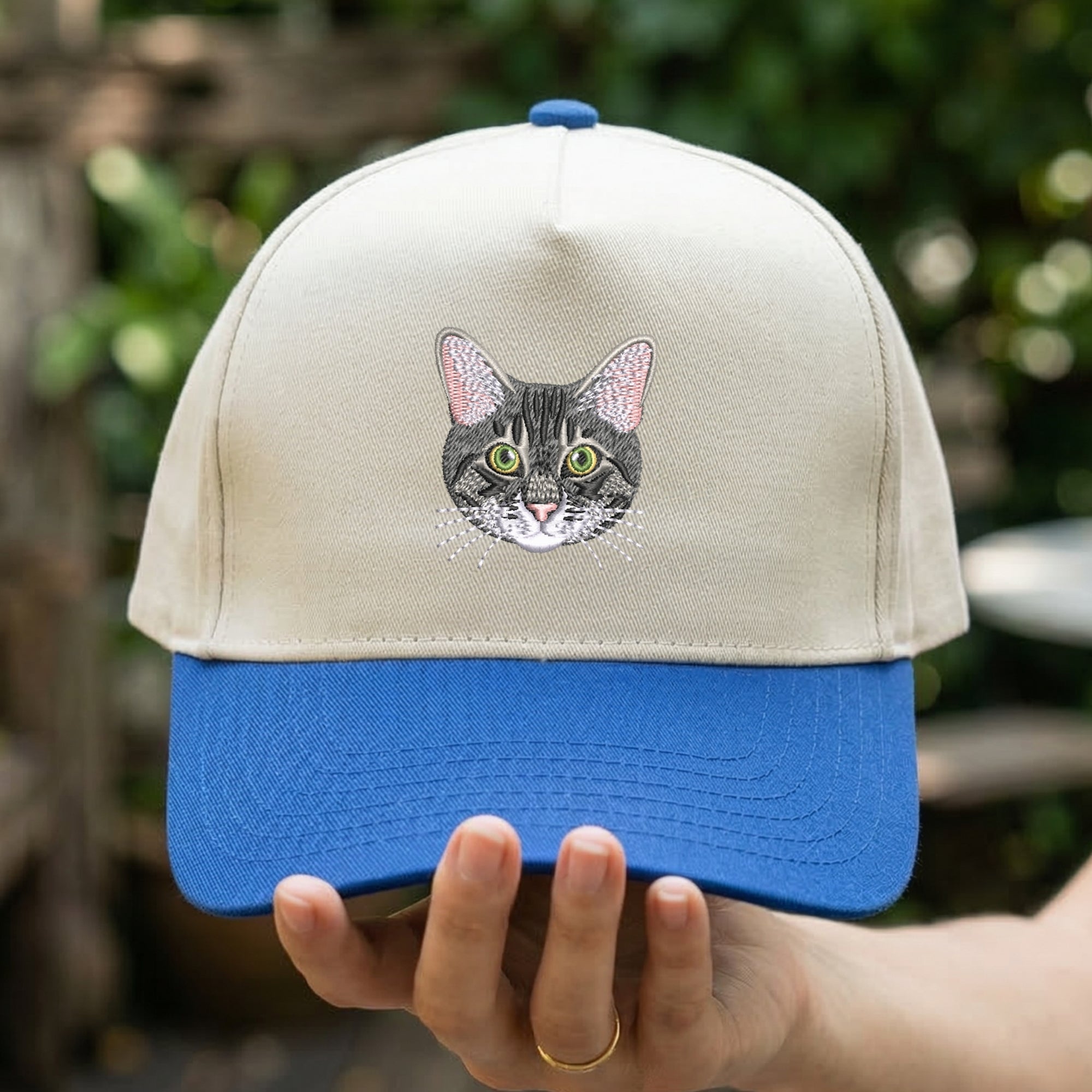 Custom Dog & Cat Photo Snapback Hat – Embroidered Pet Cap