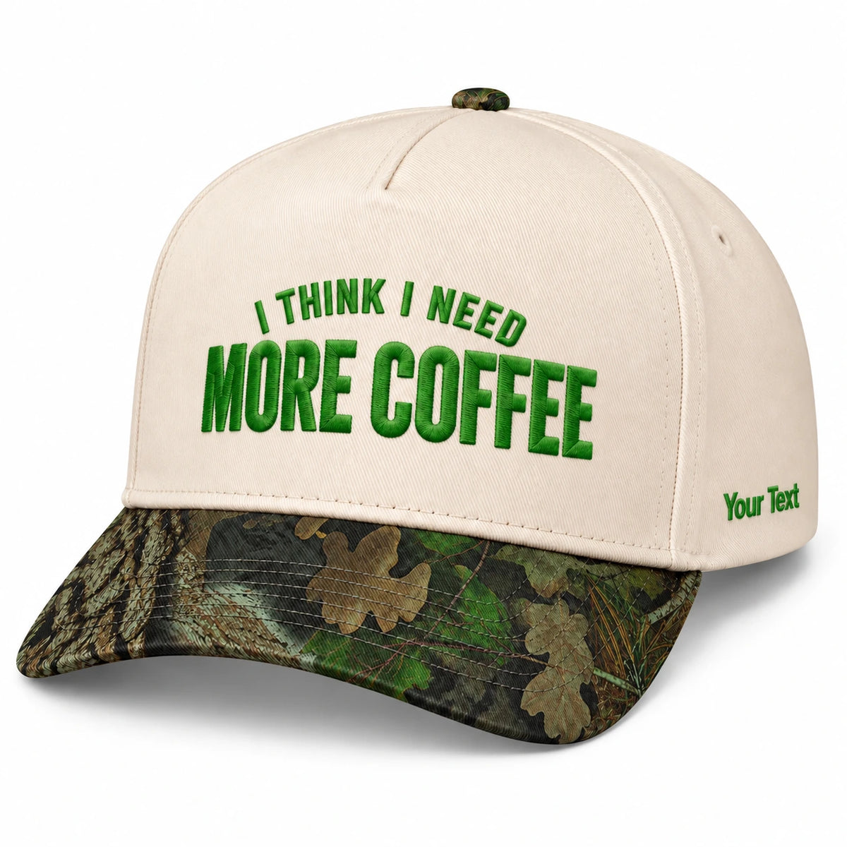 I Think I Need More Coffee Hat, Caffeine Morning Snapback