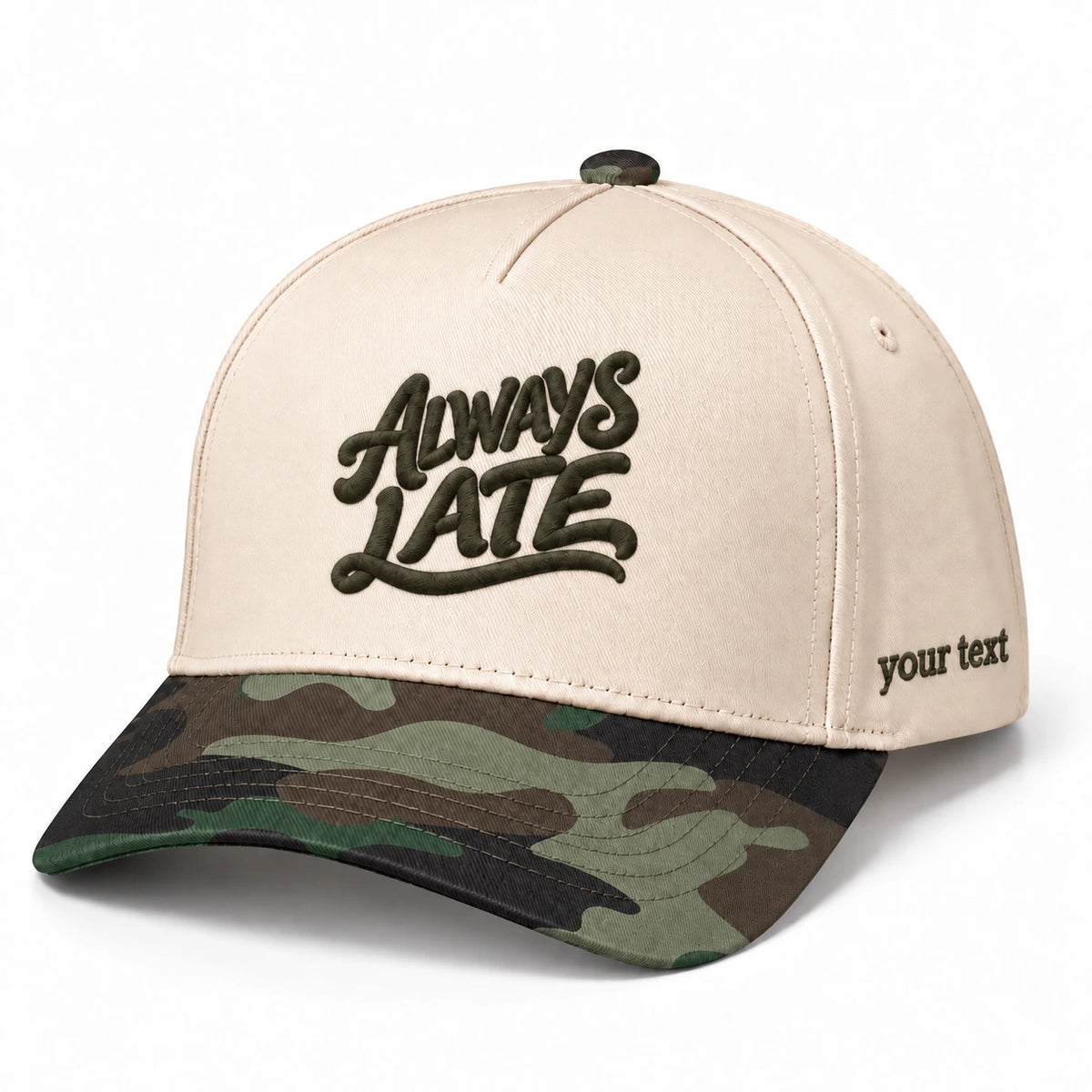 Always Late Hat, Fashionably Tardy Humor Snapback