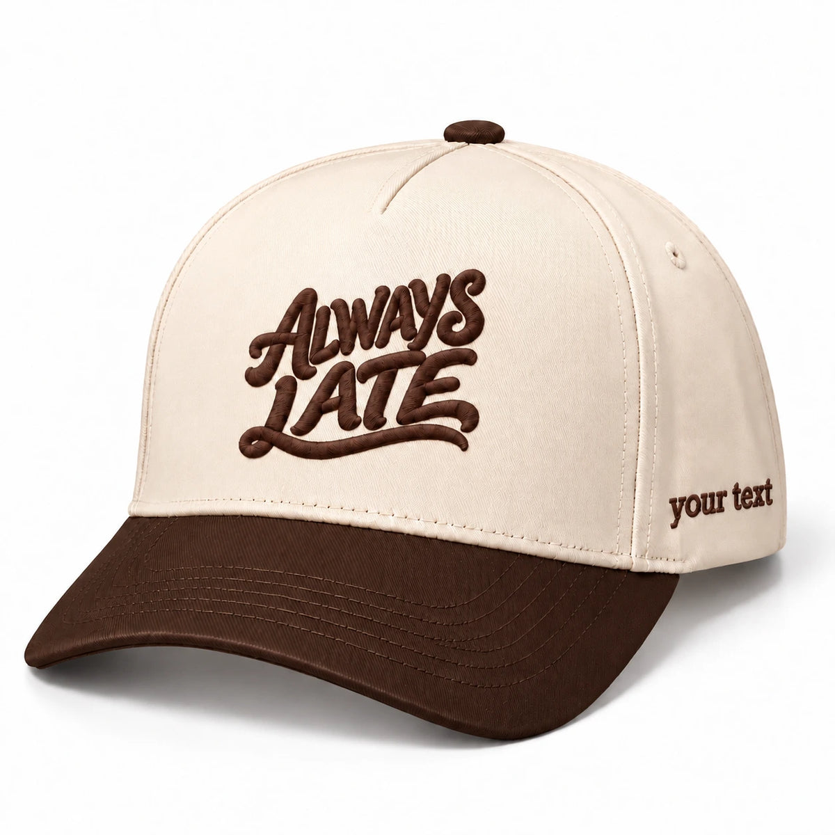 Always Late Hat, Fashionably Tardy Humor Snapback