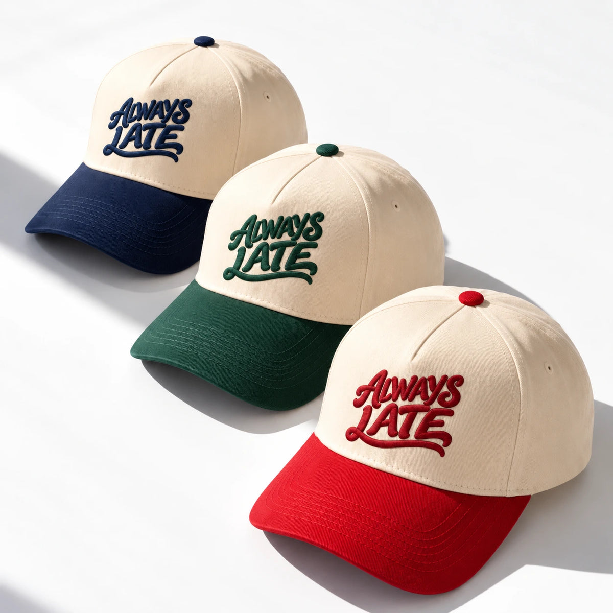 Always Late Hat, Fashionably Tardy Humor Snapback