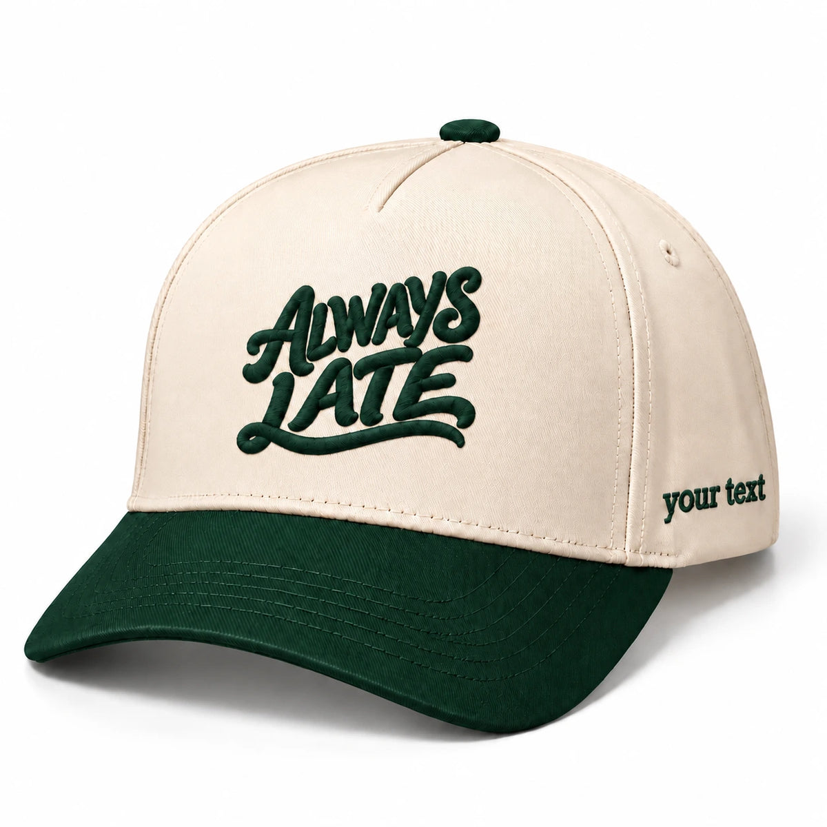 Always Late Hat, Fashionably Tardy Humor Snapback