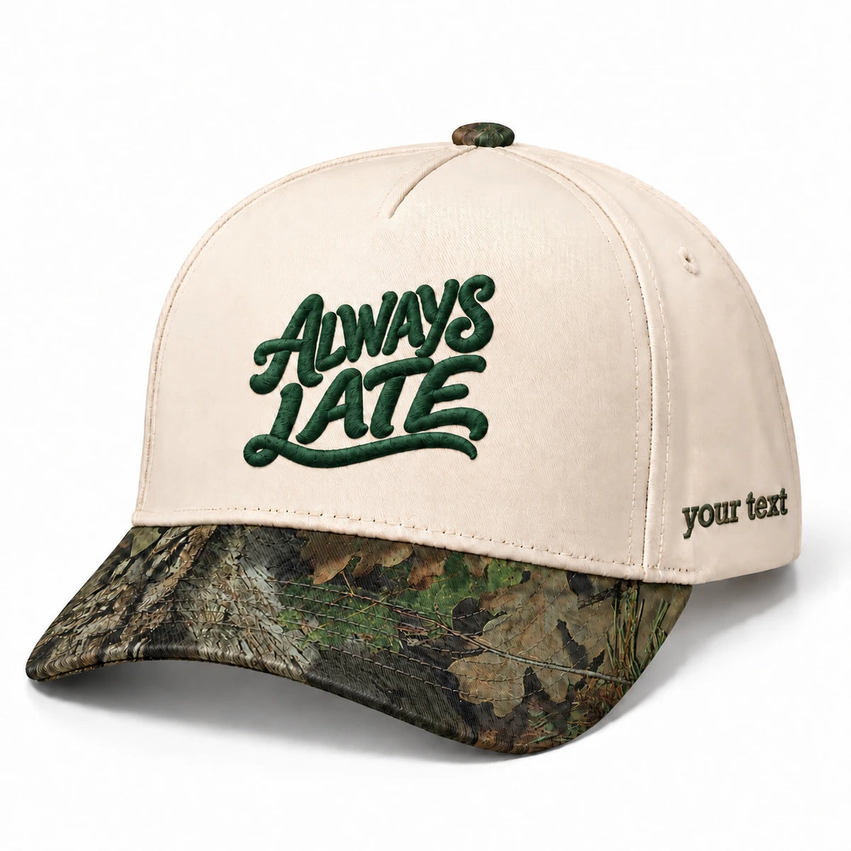 Always Late Hat, Fashionably Tardy Humor Snapback
