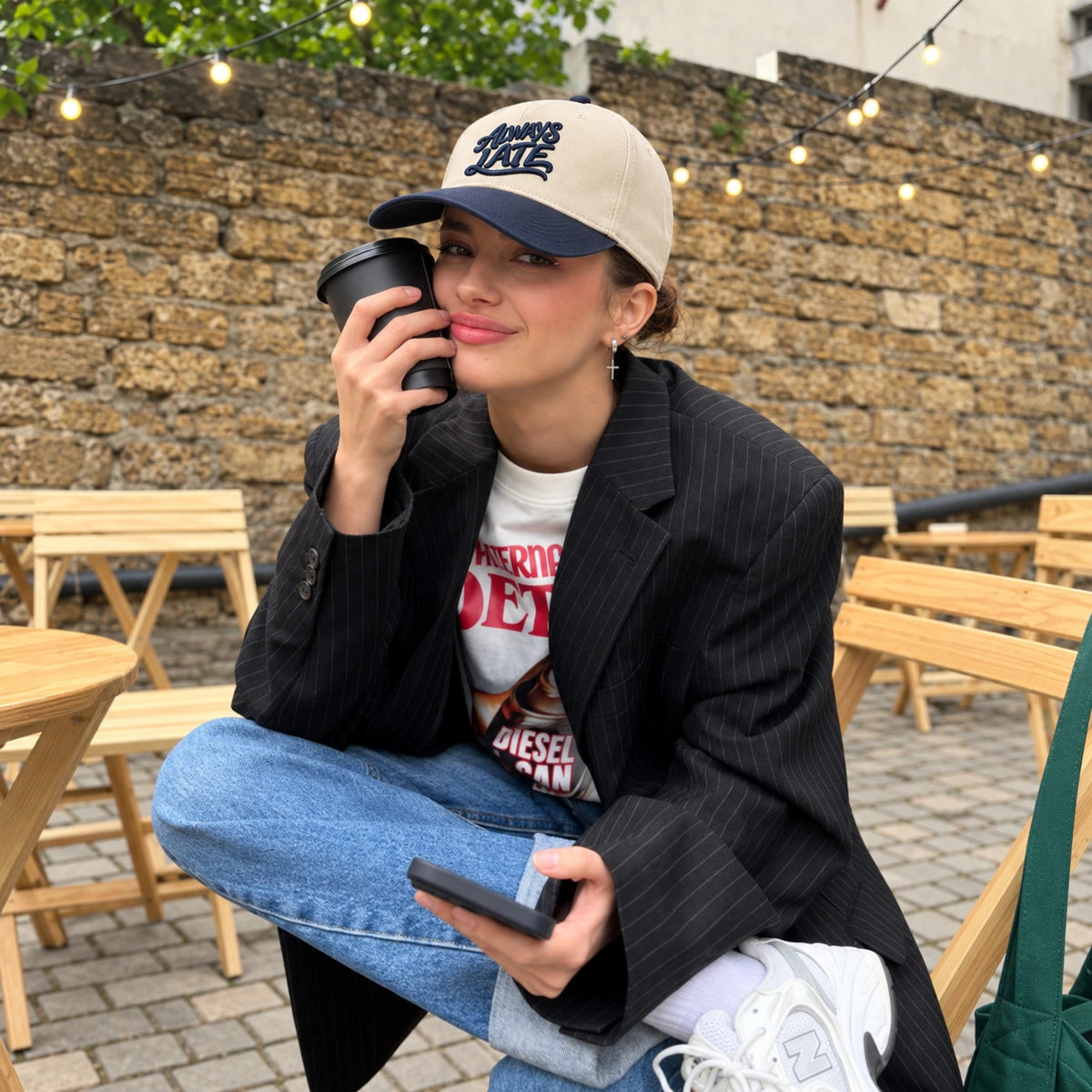 Always Late Hat, Fashionably Tardy Humor Snapback