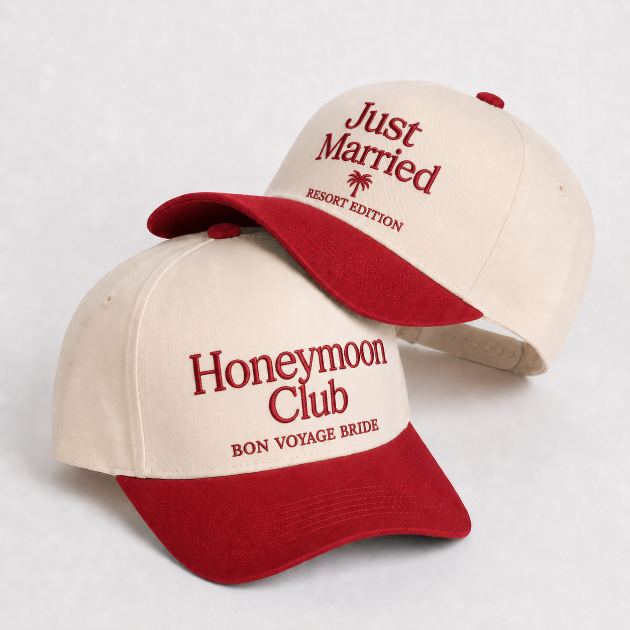 Custom Couples Snapback Hat - Personalized Wedding Party Snapback Hat
