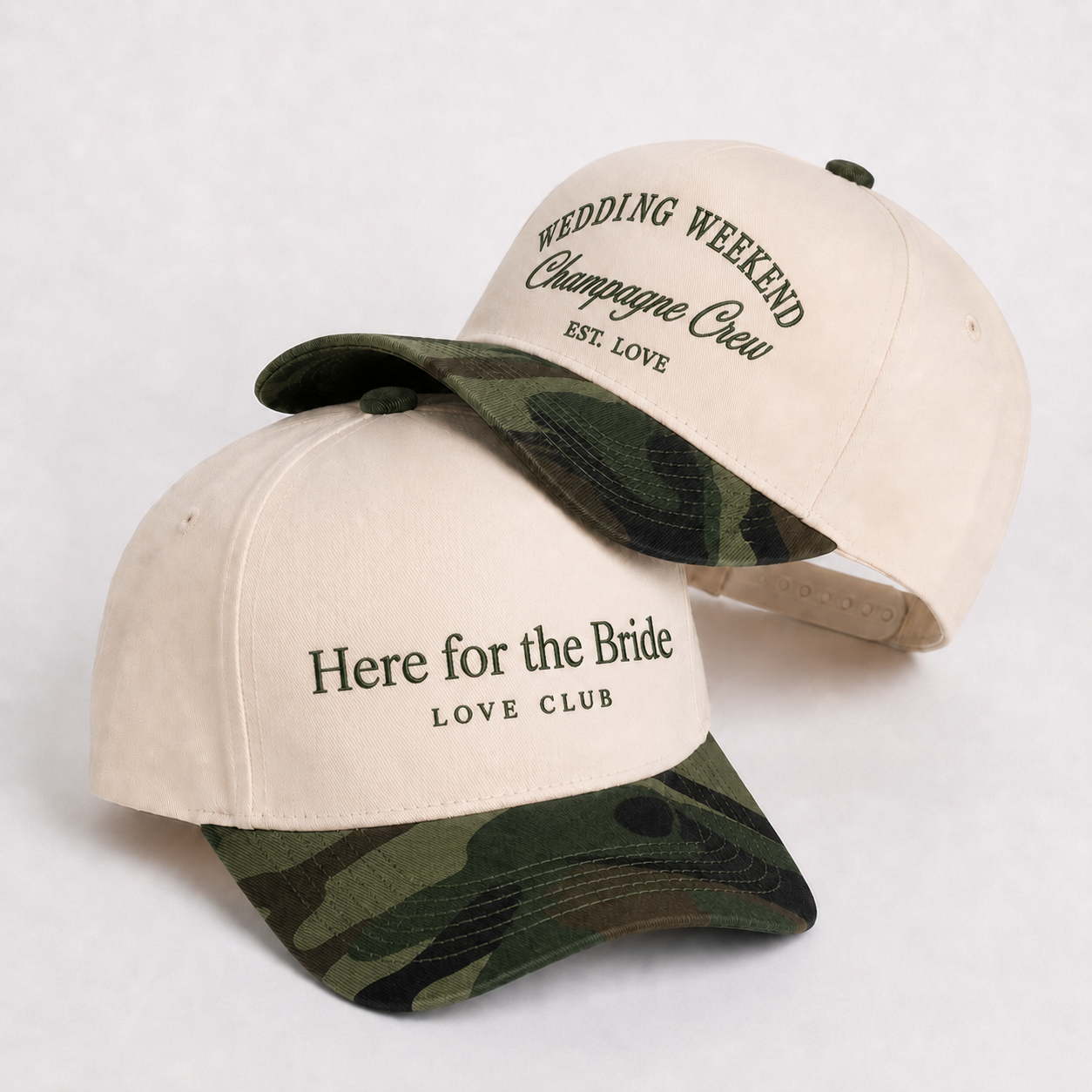Custom Couples Snapback Hat - Personalized Wedding Party Snapback Hat