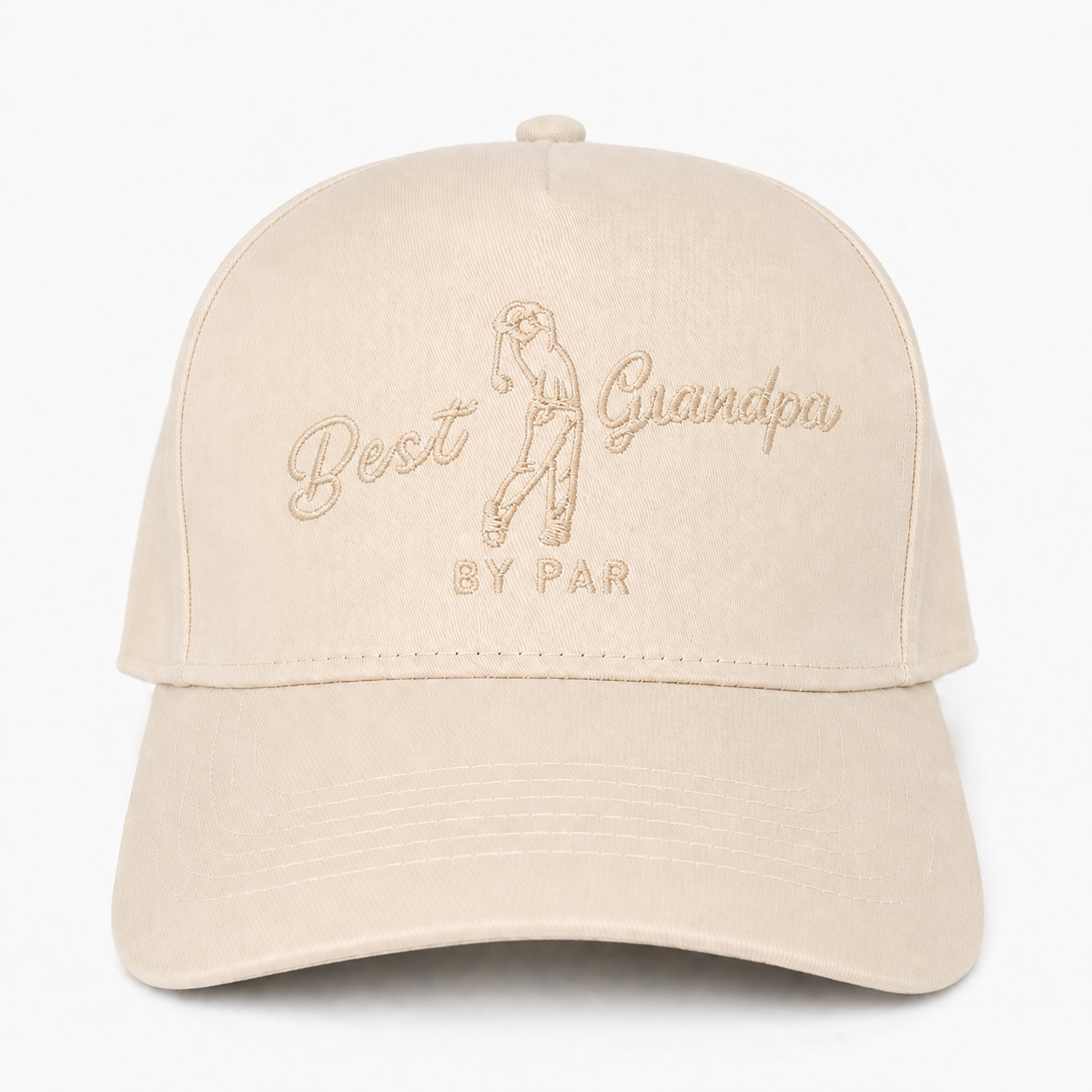 Best Grandpa By Par Embroidered Snapback Hat – Funny Golf Gift for Grandpa