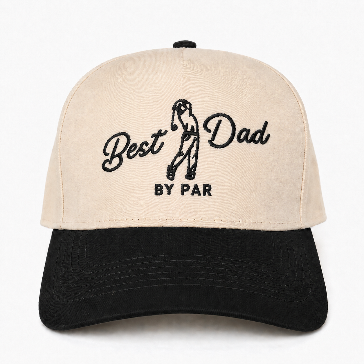 Best Dad By Par Embroidered Snapback Hat – Personalized Golf Gift for Dad