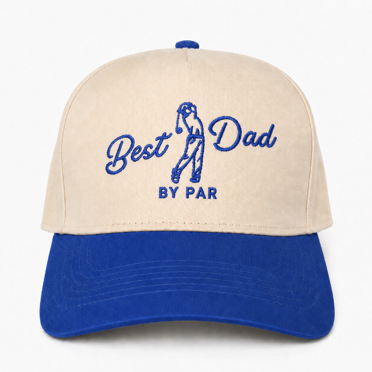 Best Dad By Par Embroidered Snapback Hat – Personalized Golf Gift for Dad