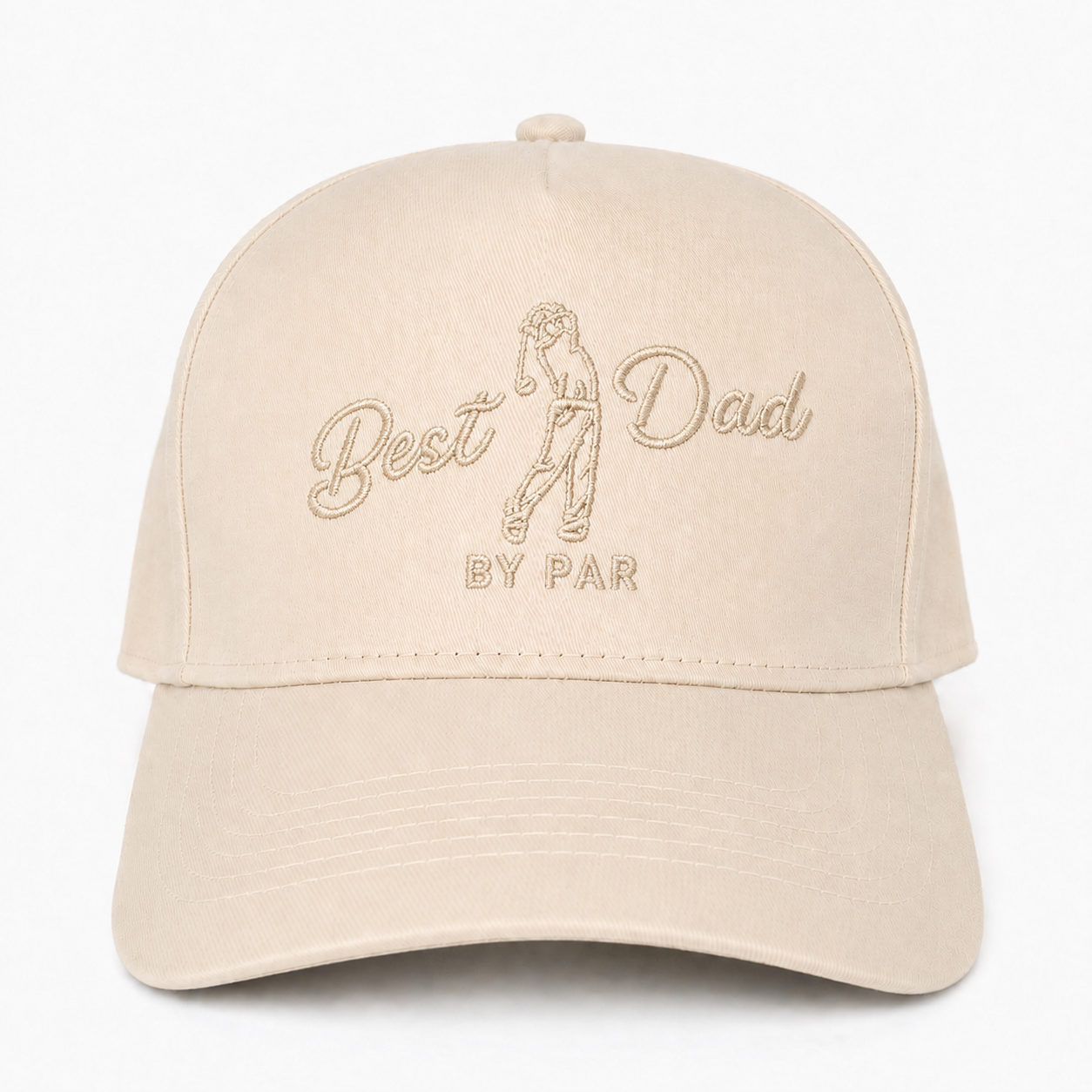 Best Dad By Par Embroidered Snapback Hat – Personalized Golf Gift for Dad