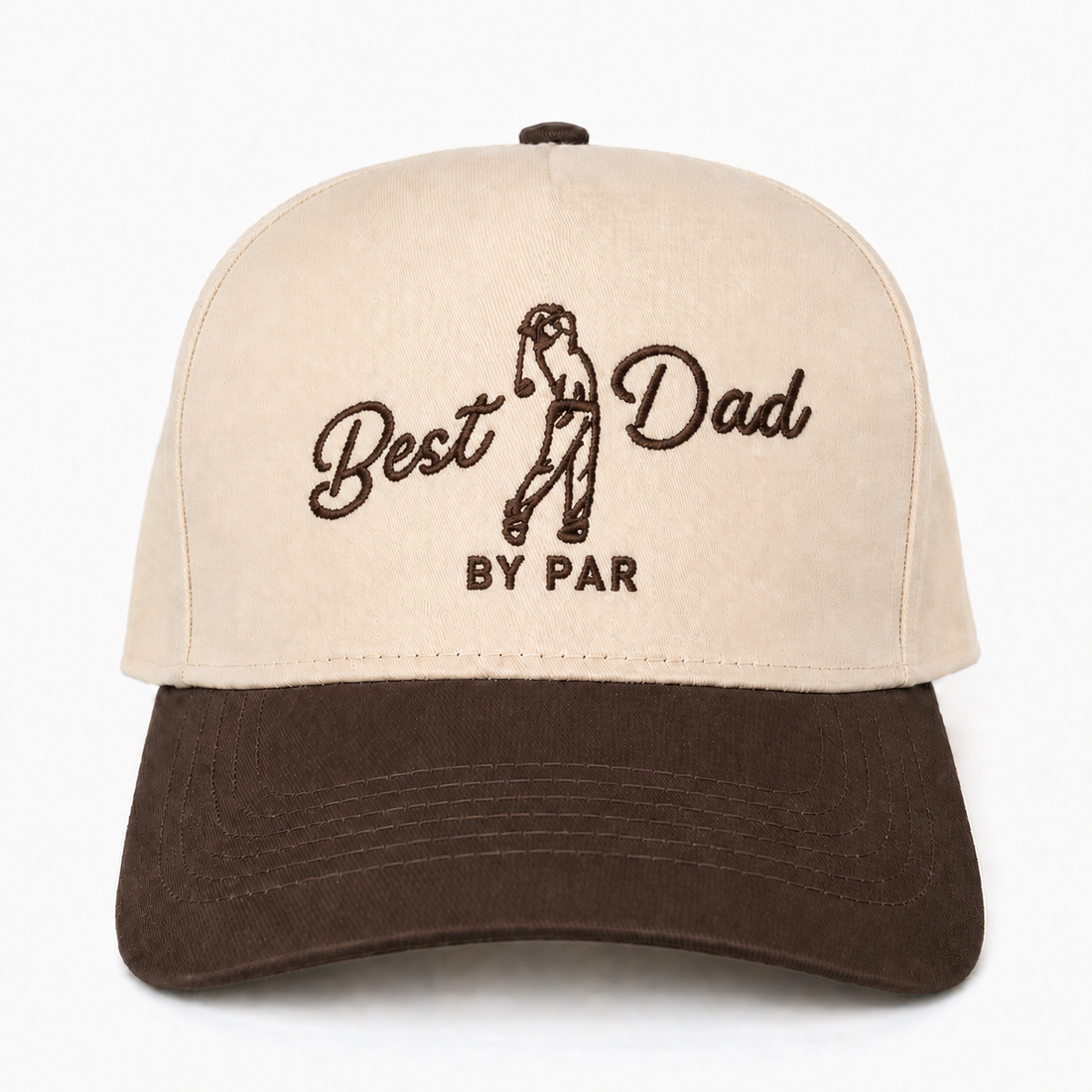 Best Dad By Par Embroidered Snapback Hat – Personalized Golf Gift for Dad