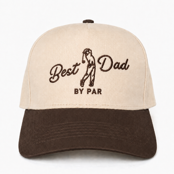 Best Dad By Par Embroidered Snapback Hat – Personalized Golf Gift for Dad