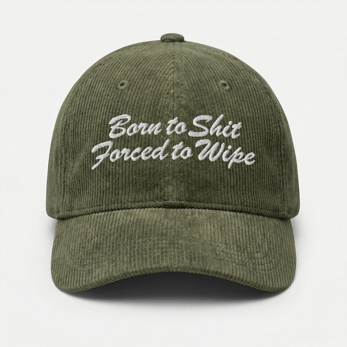 Custom Born to Go Forced to Clean Embroidered Hat – Funny Meme Dad Cap