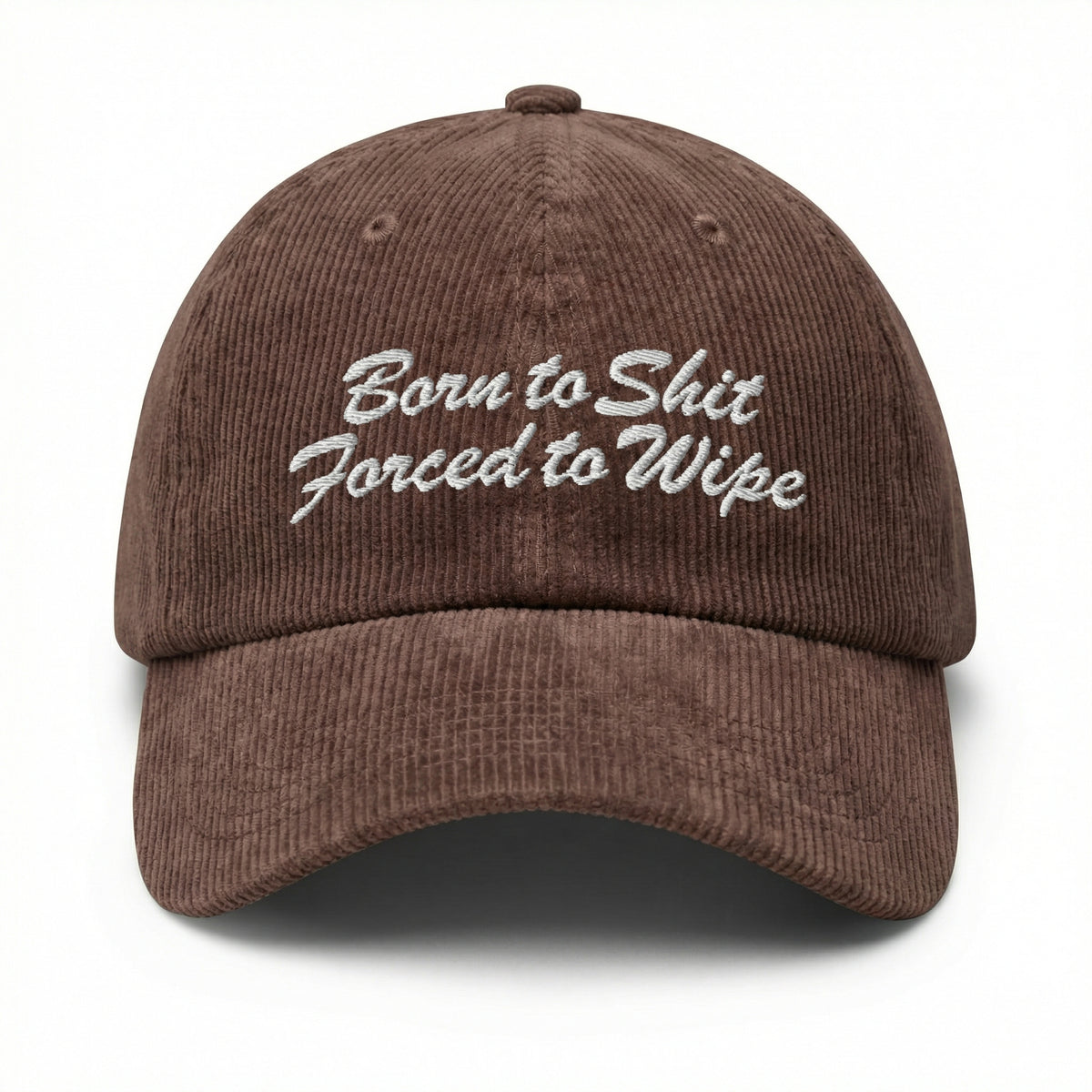 Custom Born to Go Forced to Clean Embroidered Hat – Funny Meme Dad Cap