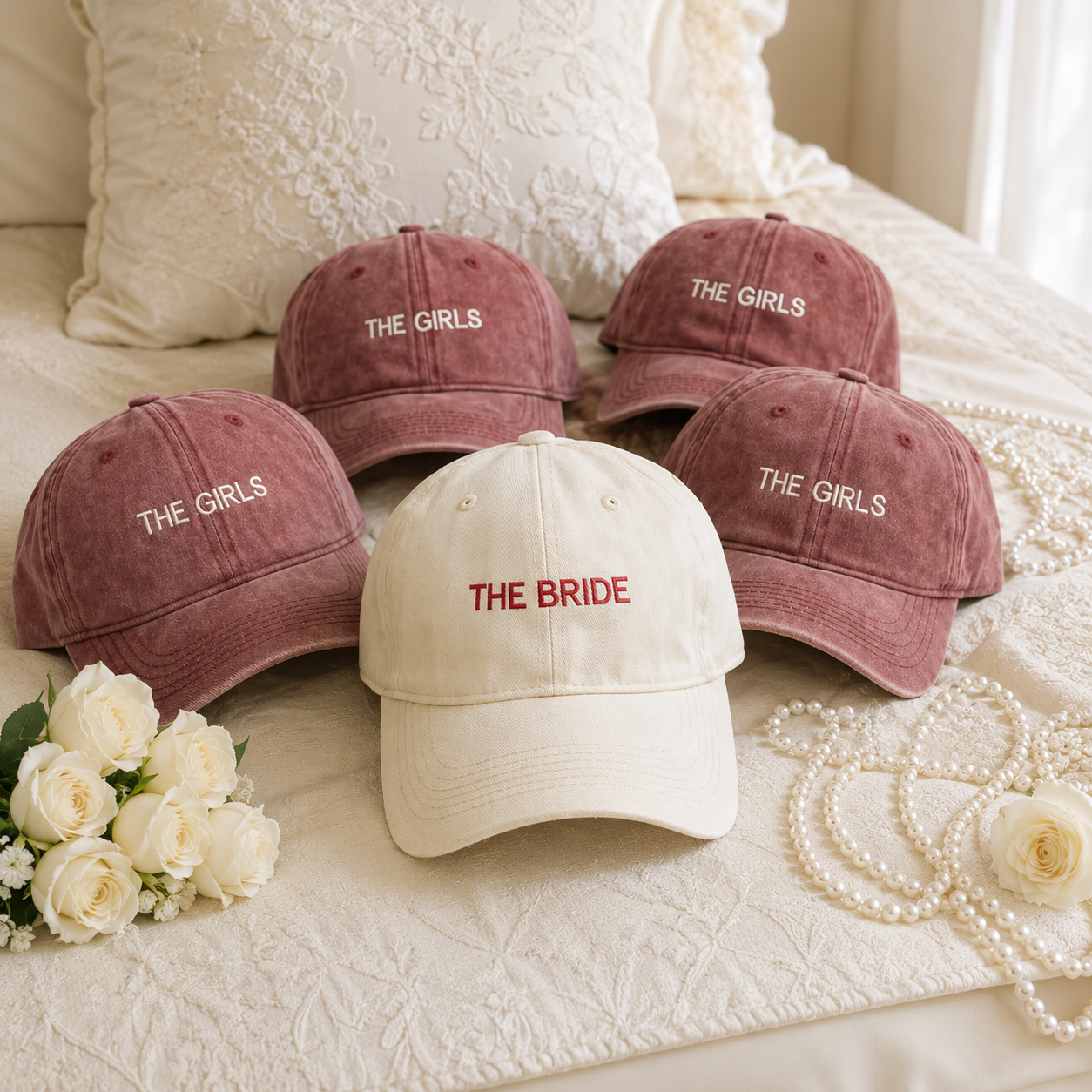 Bride Squad Custom Baseball Cap for Bridesmaids