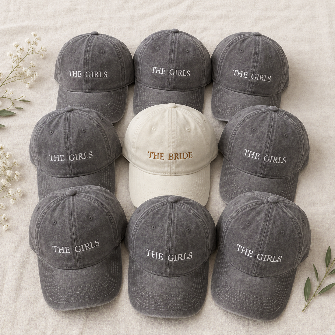 Bride Squad Custom Baseball Cap for Bridesmaids
