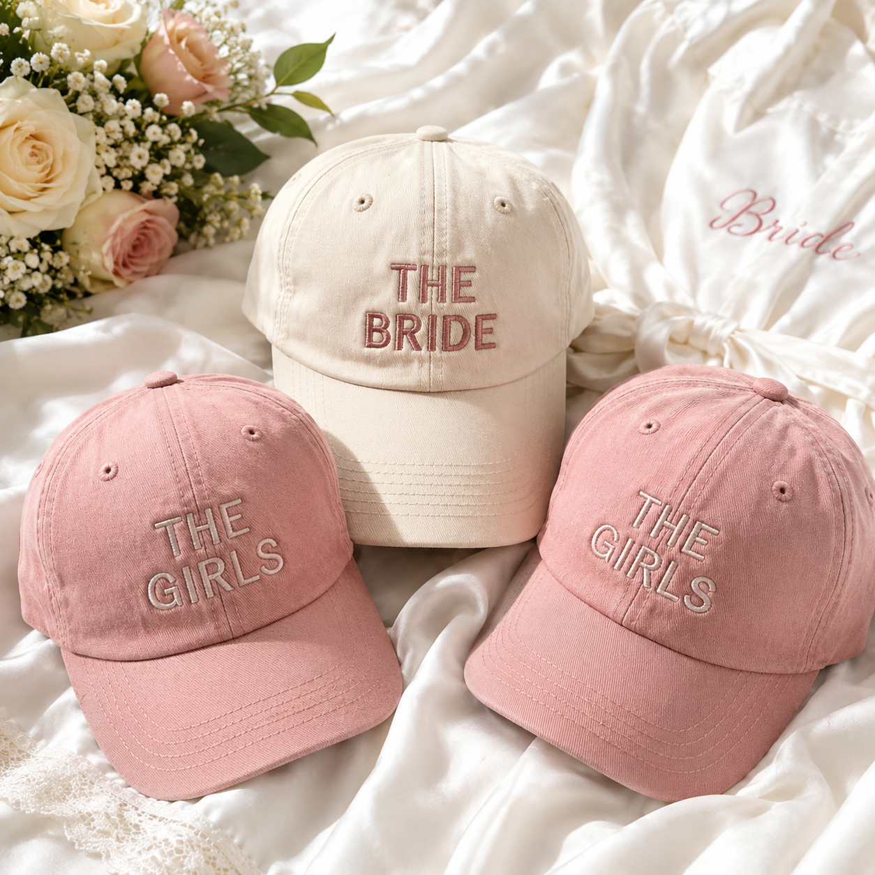 Bride Squad Custom Baseball Cap for Bridesmaids