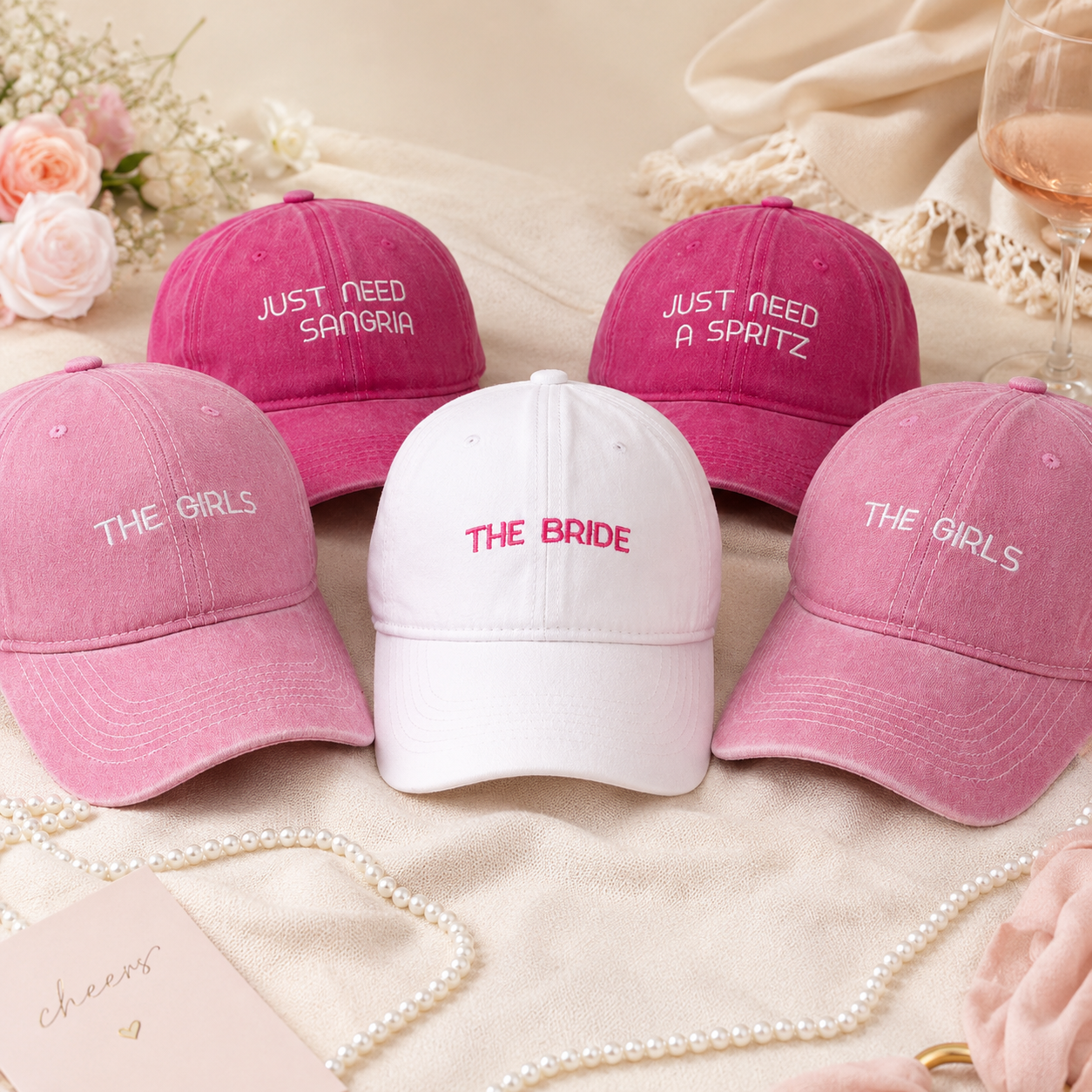 Bride Squad Custom Baseball Cap for Bridesmaids
