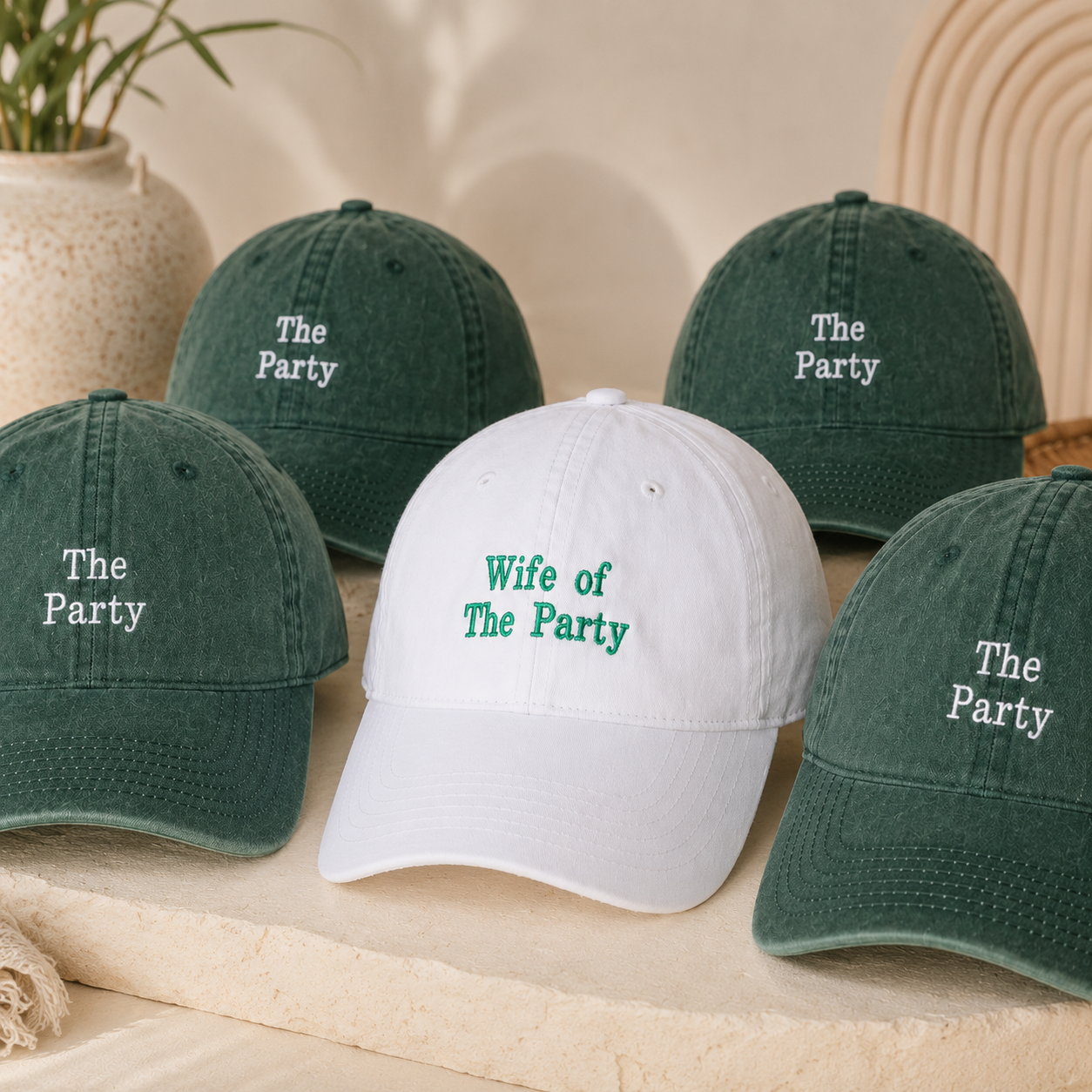 Bride Squad Embroidered Baseball Hat With Personalized Details